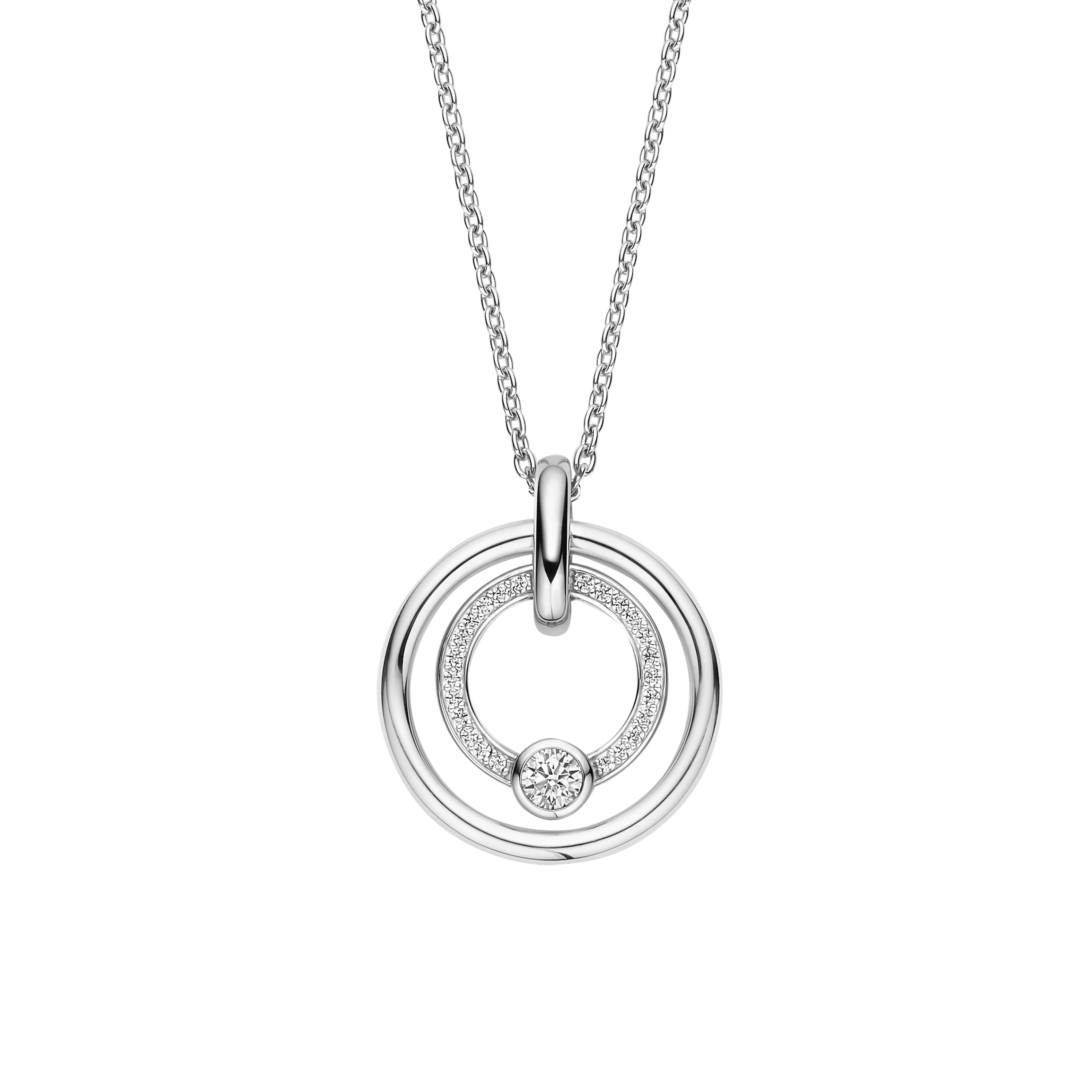 Zirkonia Cirkel Ketting