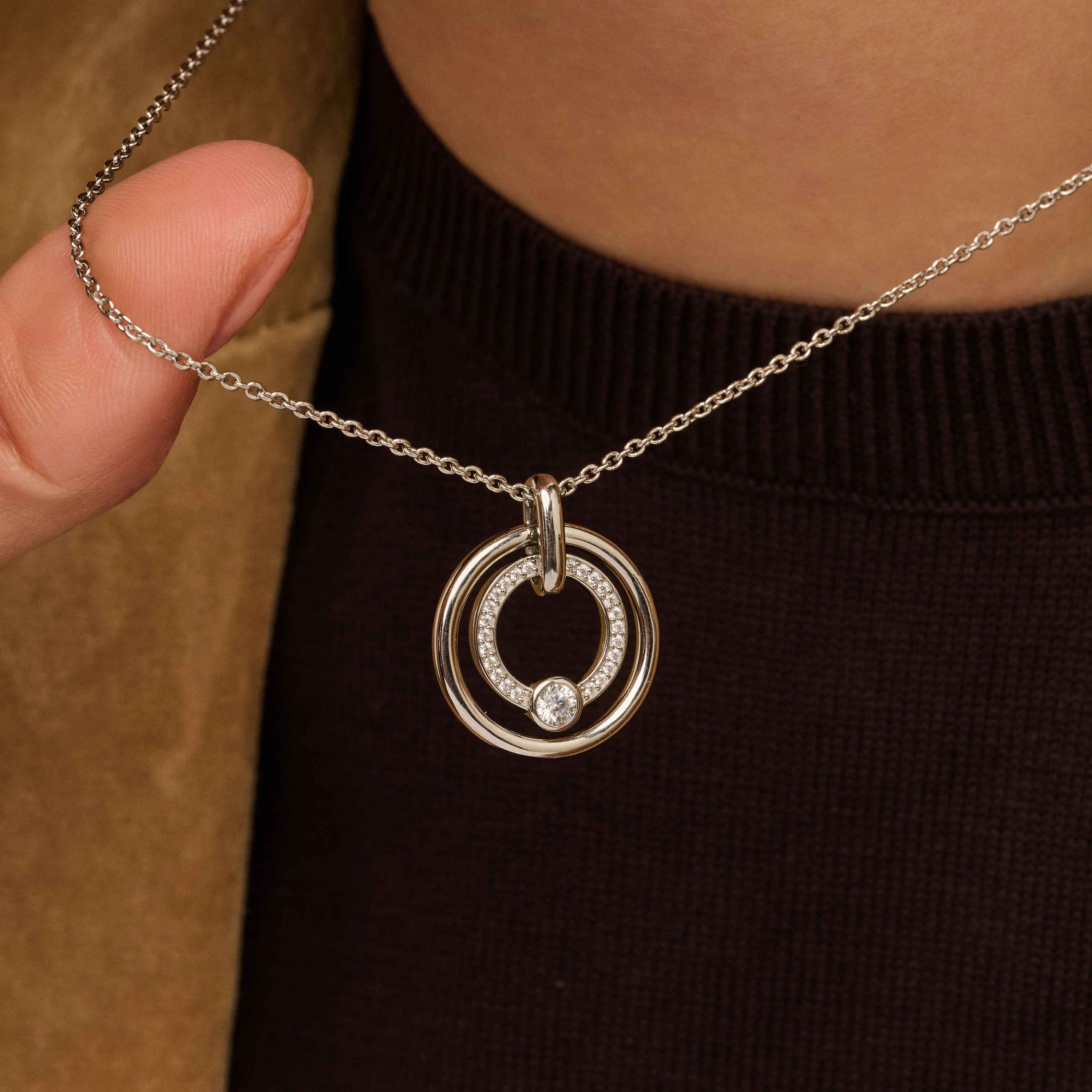 Zirkonia Cirkel Ketting - Image 8