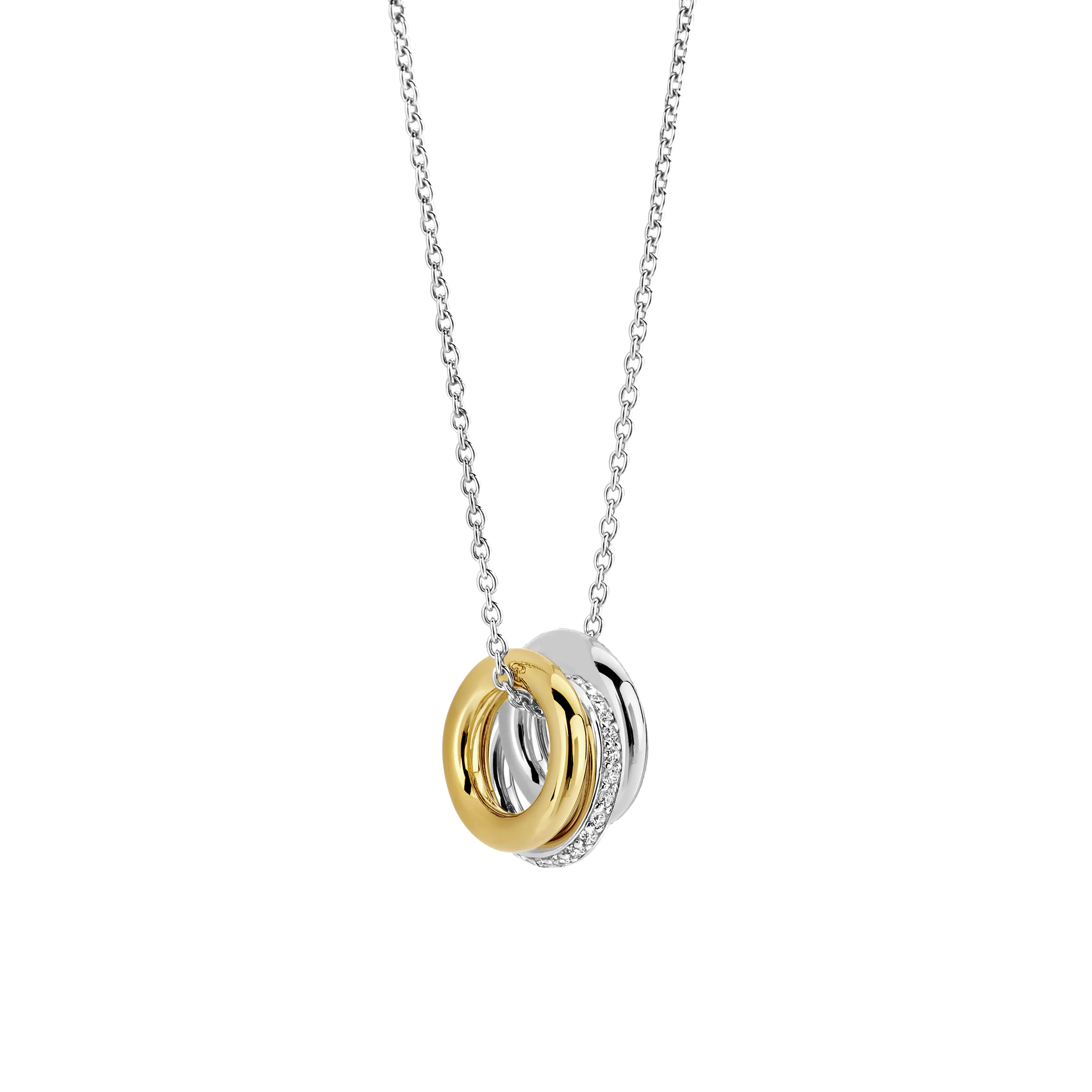 Triple Circle Zirkonia Ketting - Image 2