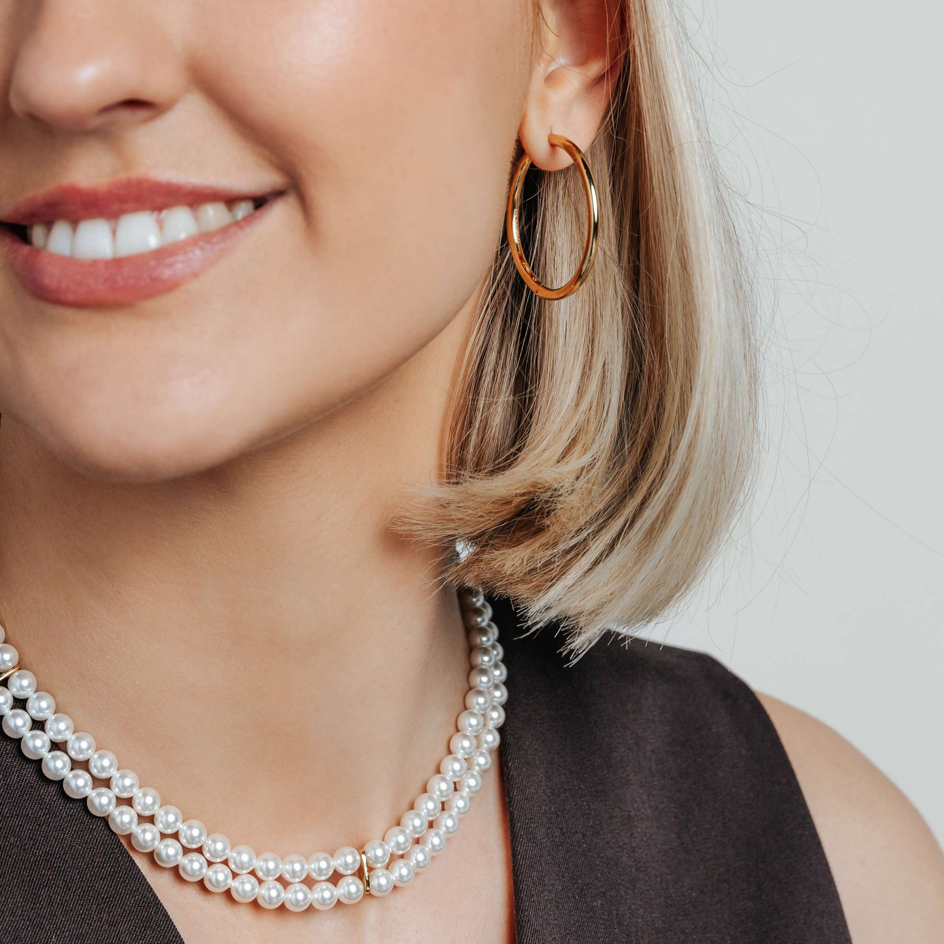 Classic Dubbele Parel Ketting - Image 3