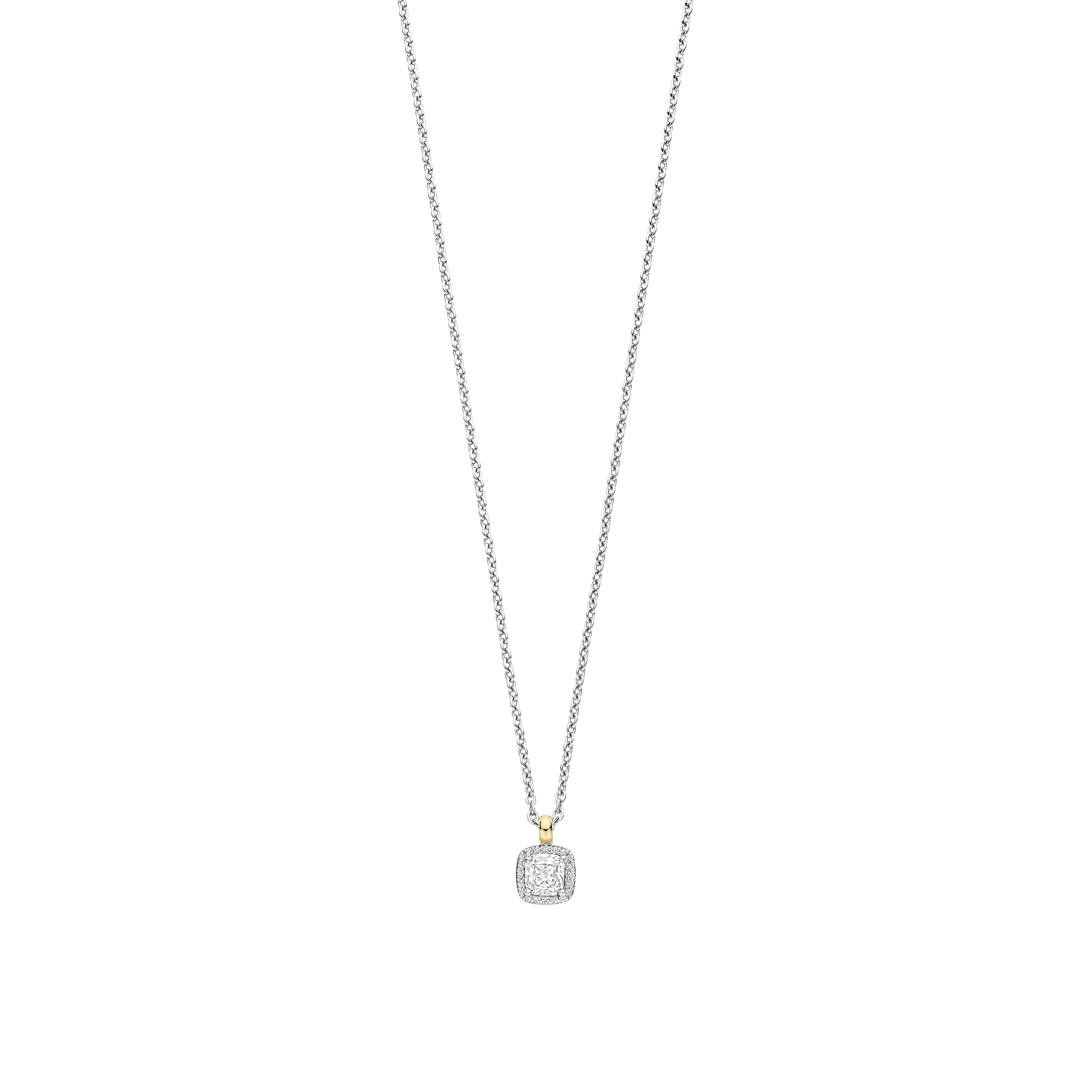 Classic Vierkante Zirkonia ketting