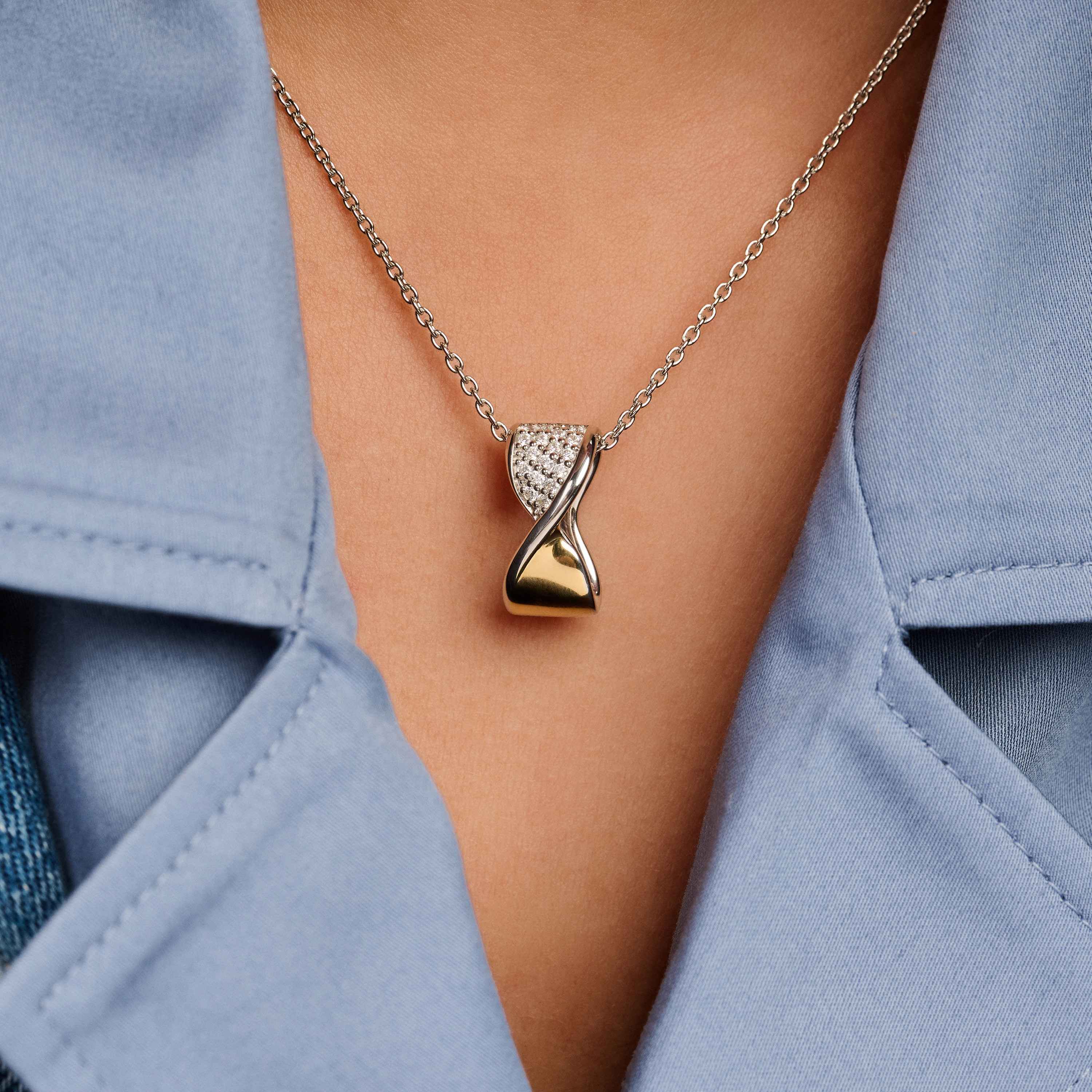 Twisted Zirkonia Ketting - Image 6