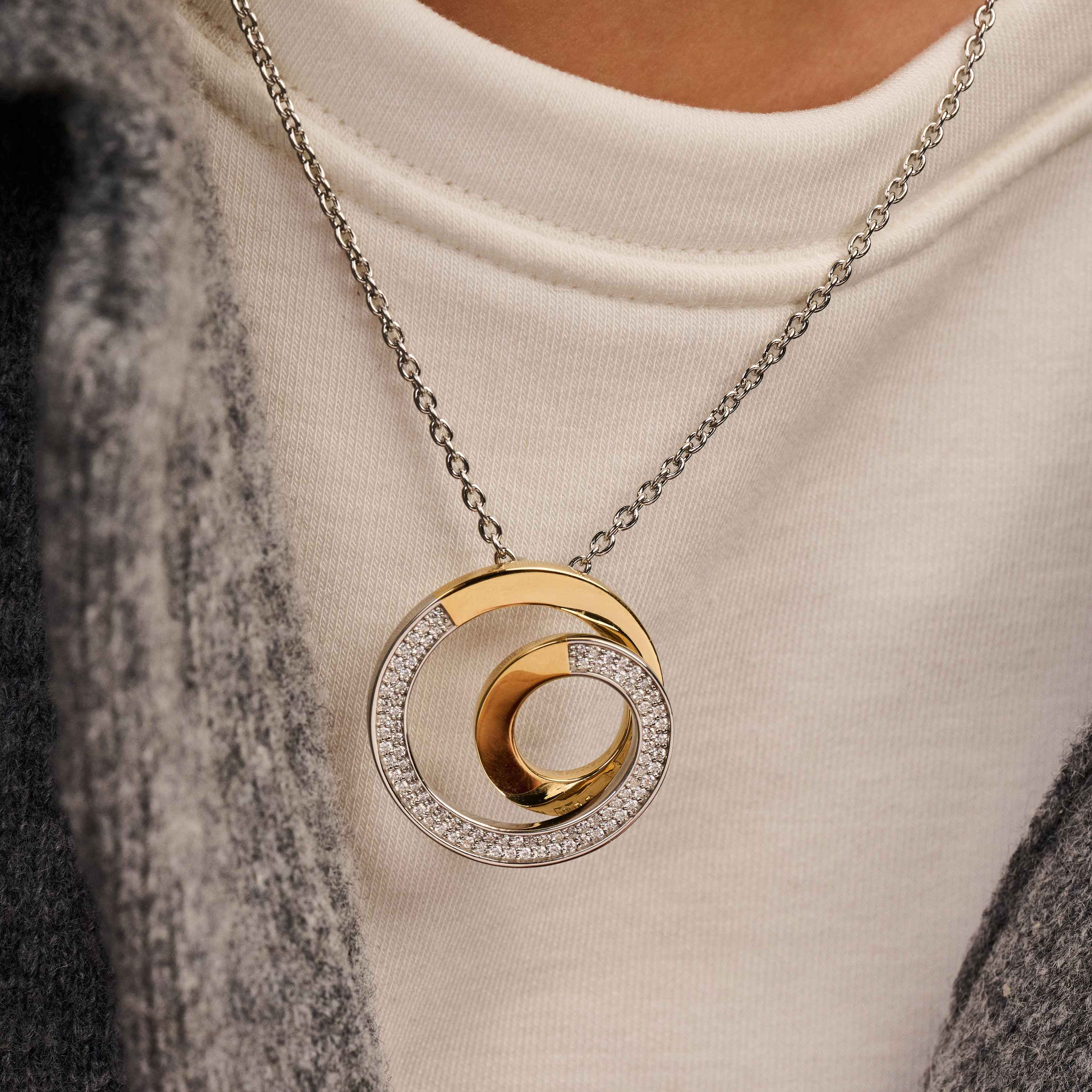 Connected Zirkonia Ketting - Image 7