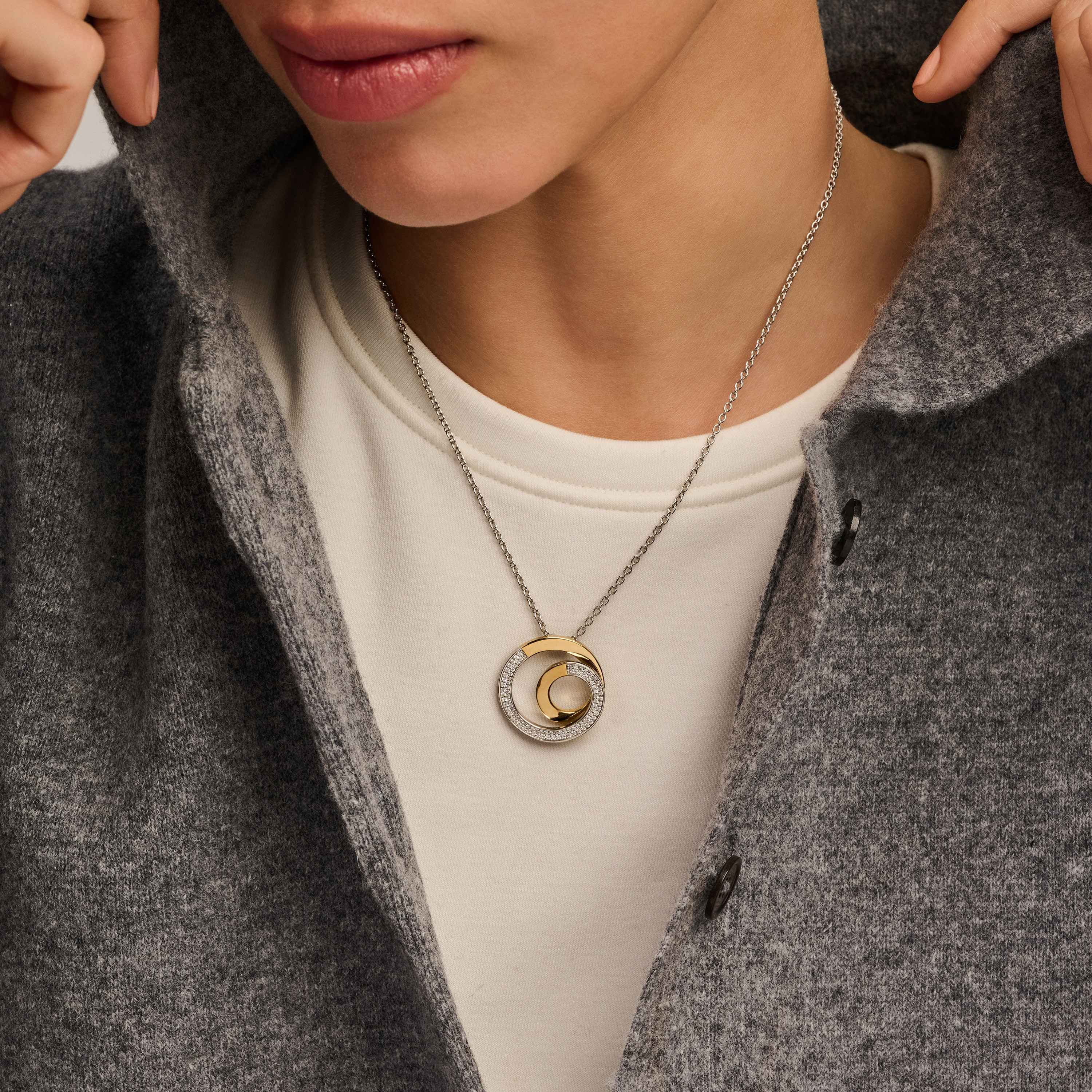 Connected Zirkonia Ketting - Image 8