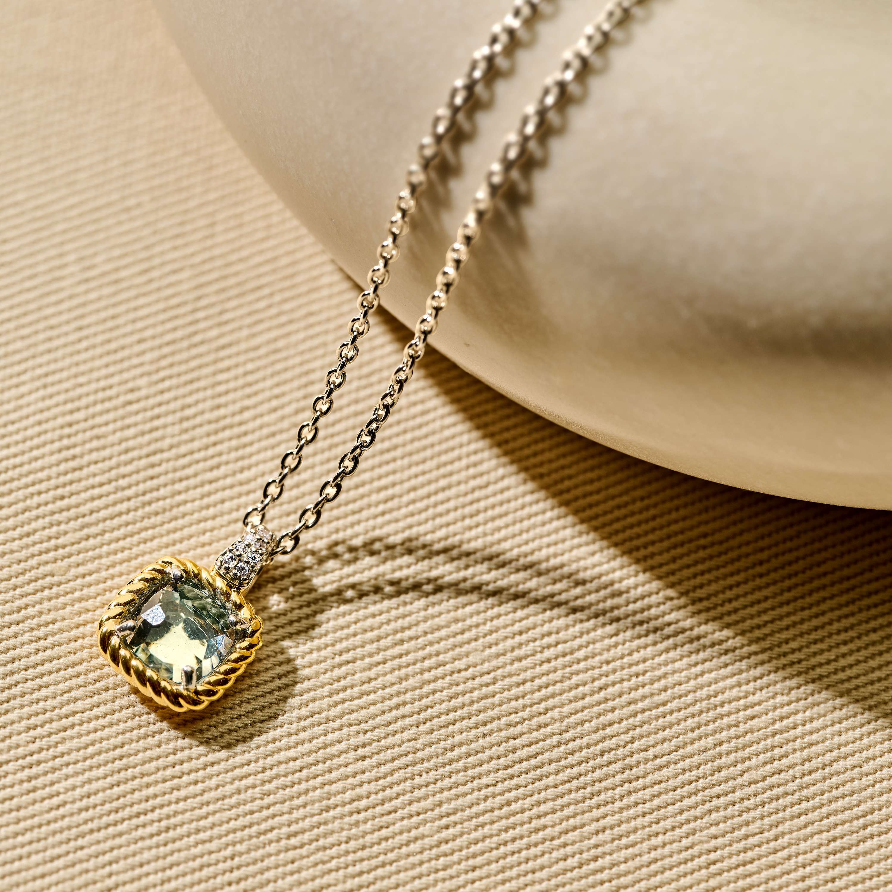 Grijze Zirkonia Cushion Ketting - Image 10