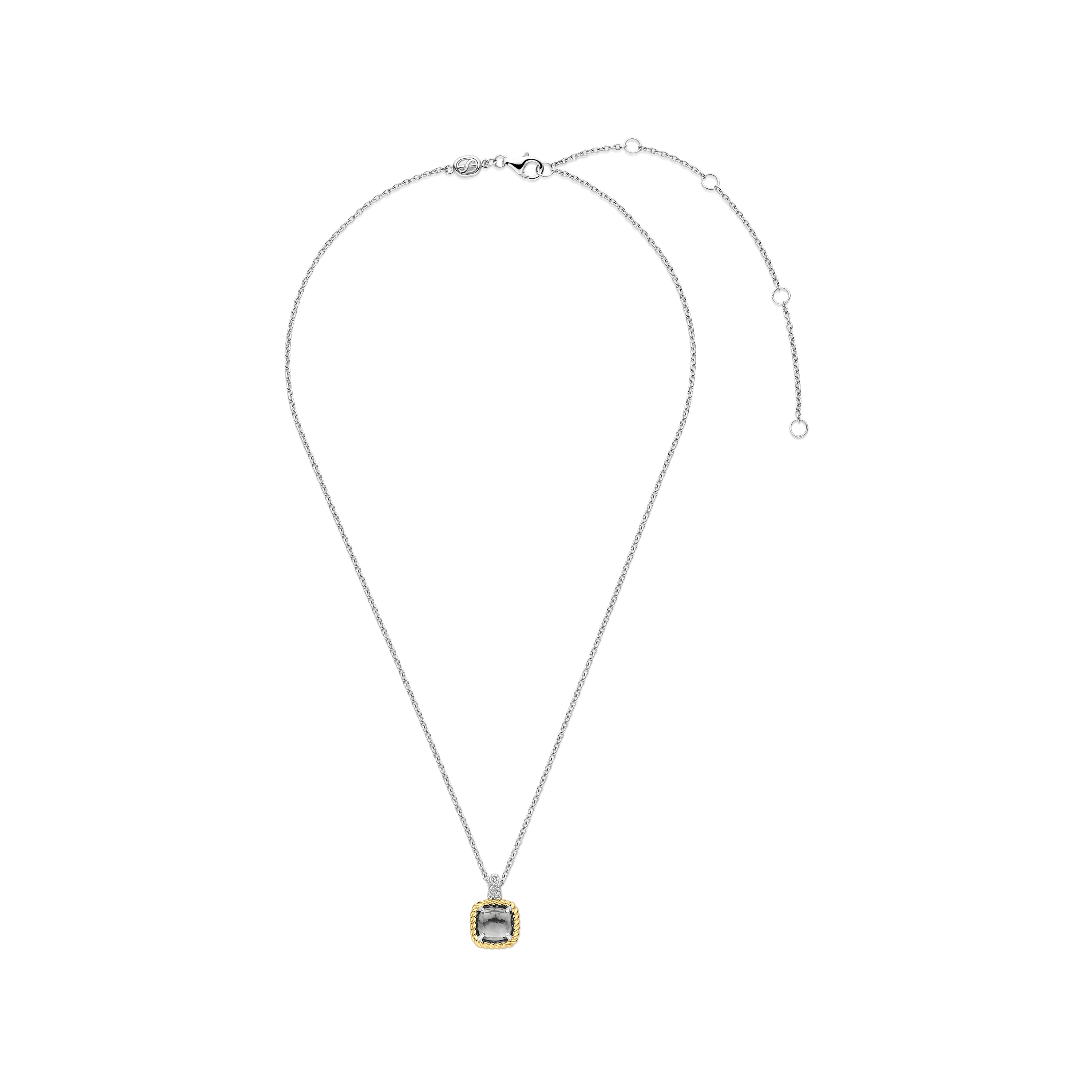Grijze Zirkonia Cushion Ketting - Image 4