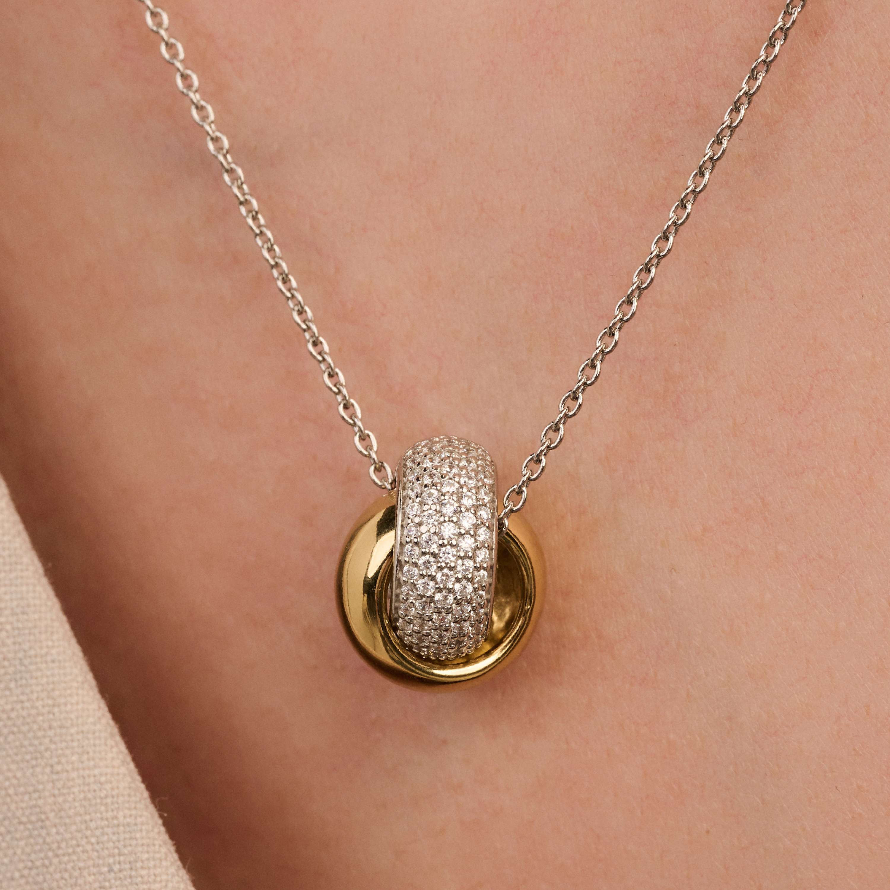 Bold Zirkonia Crossover Ketting - Image 7