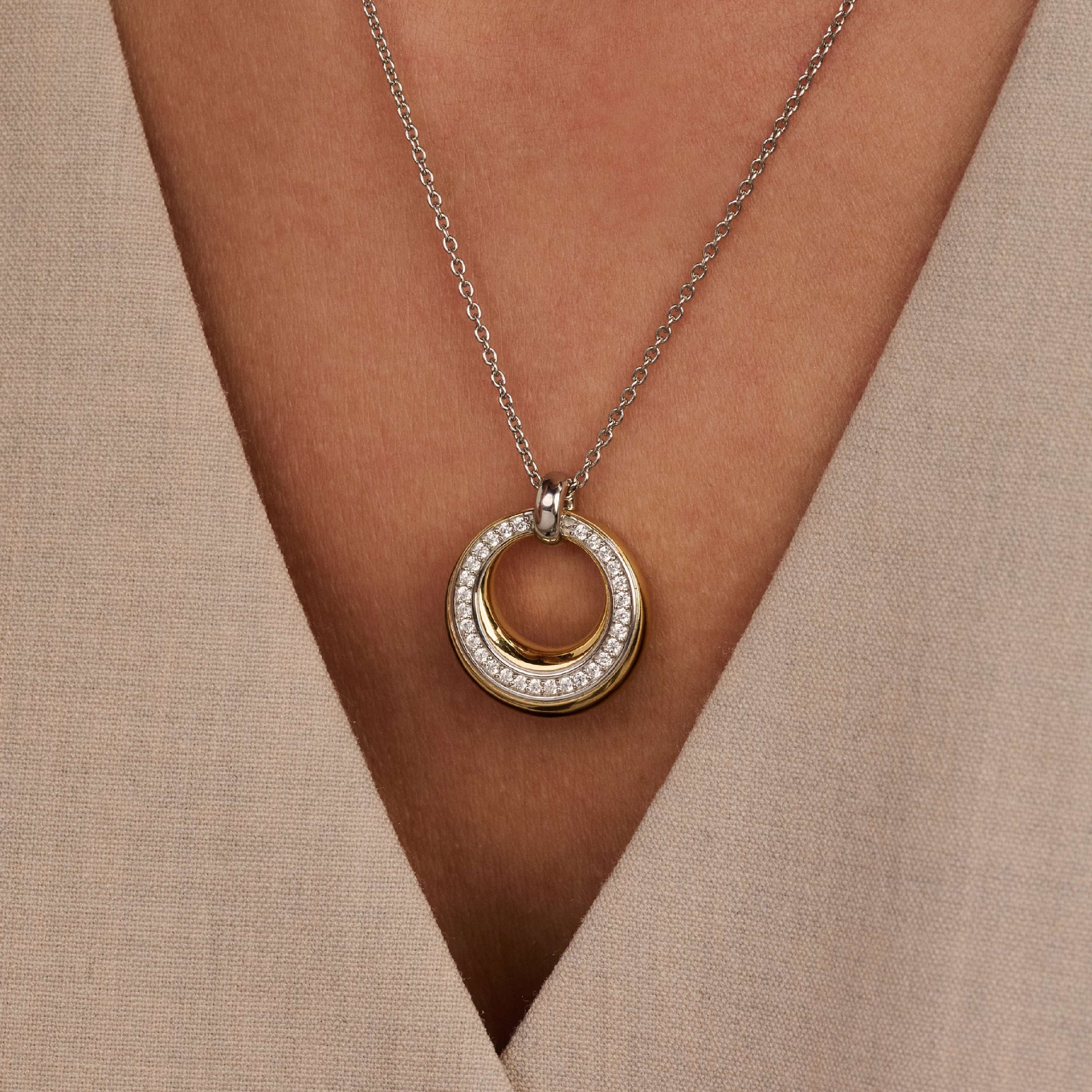 Layered Zirkonia Ketting - Image 7