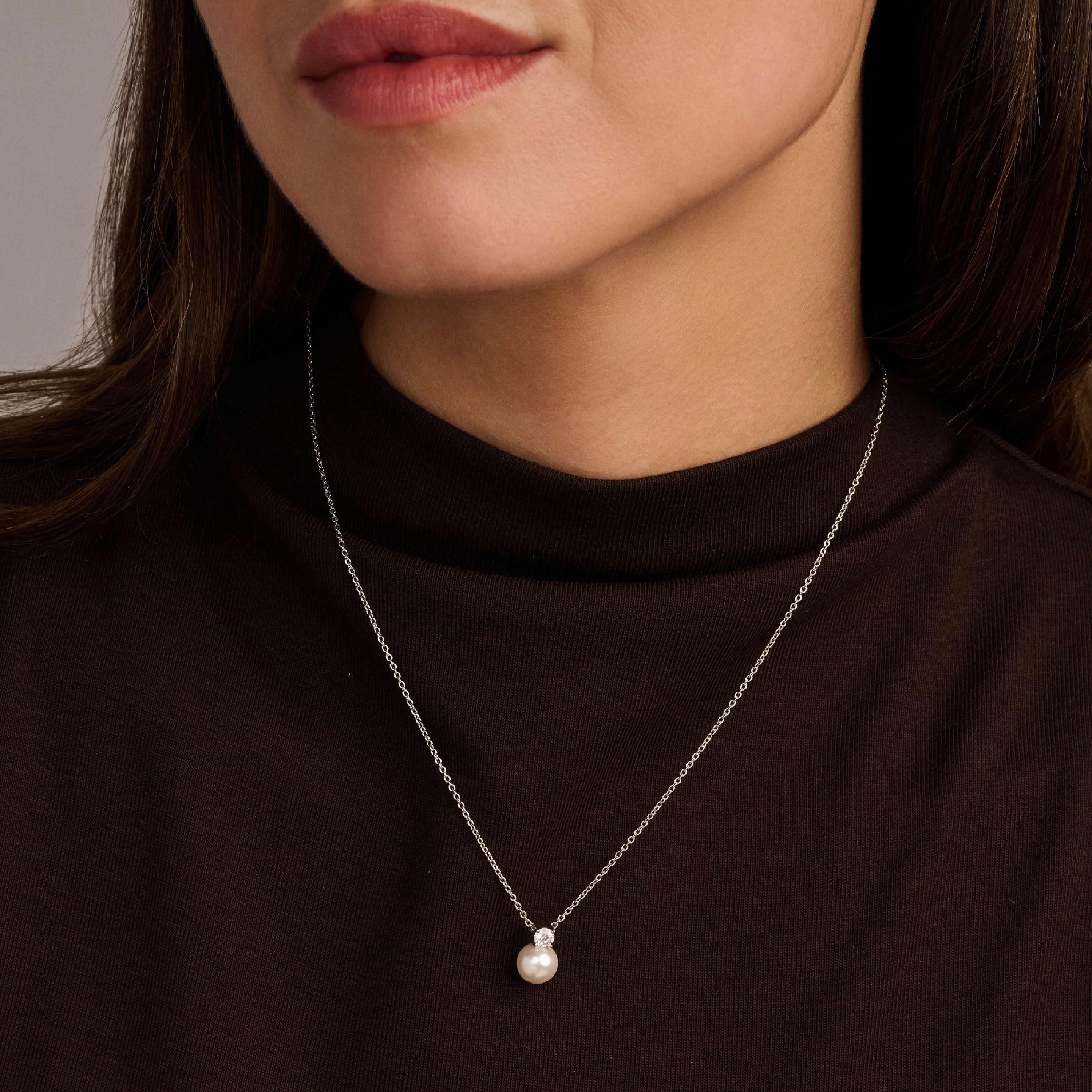 Zirkonia Parel Ketting - Image 6