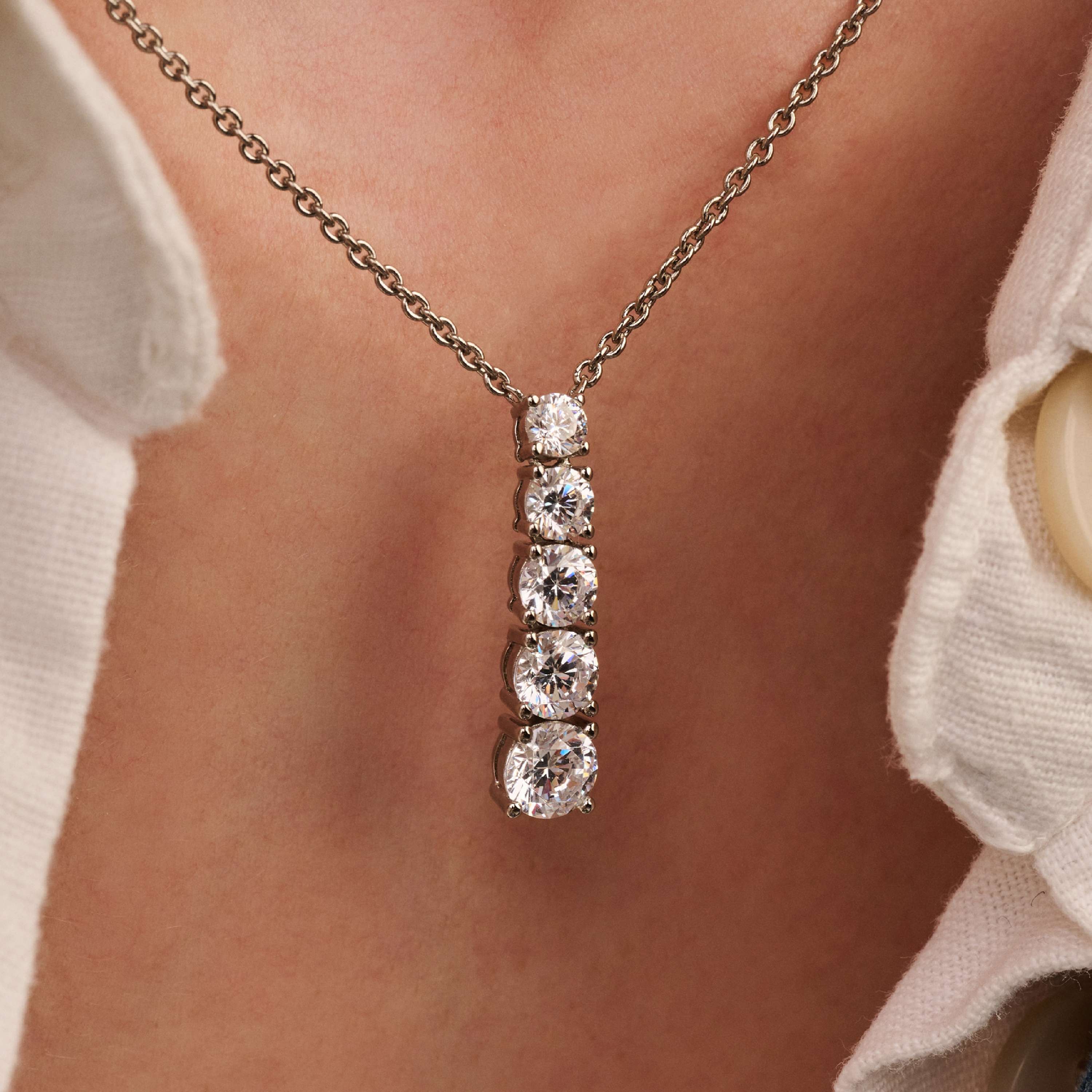 Vertical Zirkonia Ketting - Image 5