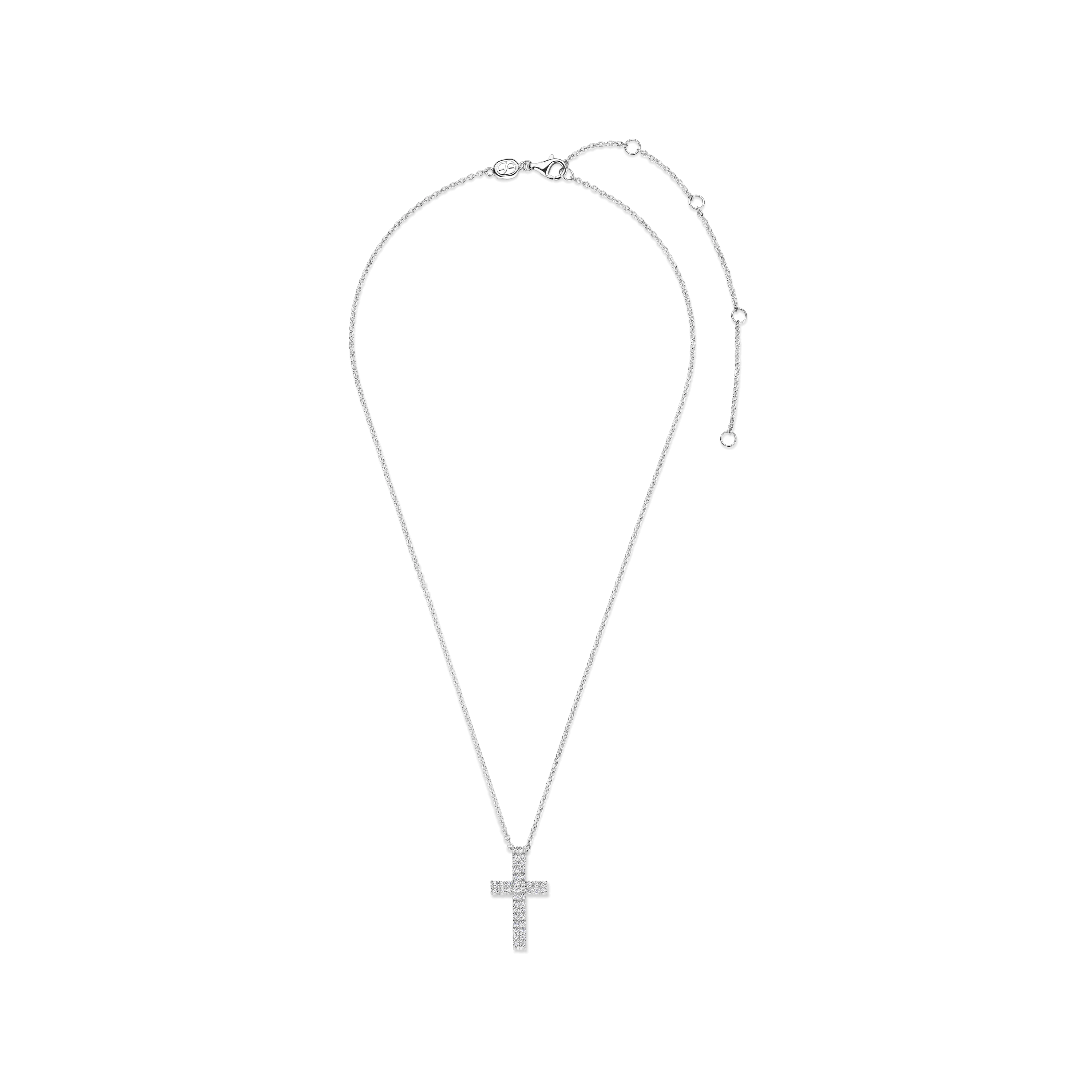 Zirkonia Cross Ketting - Image 3