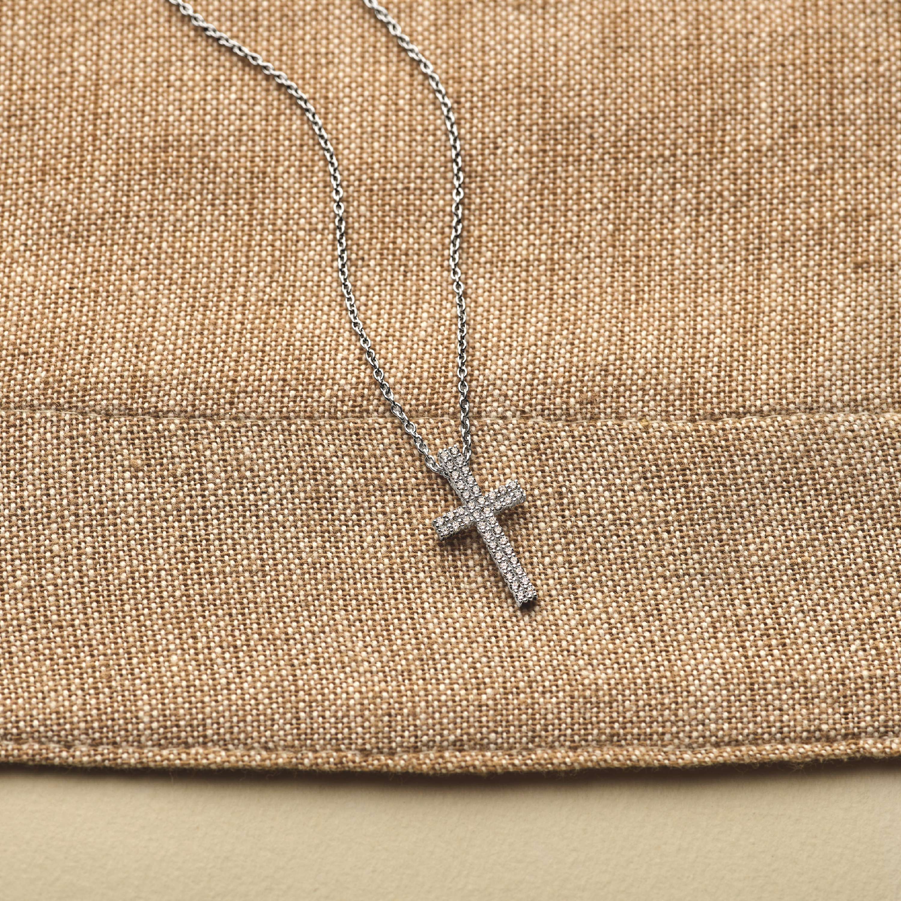 Zirkonia Cross Ketting - Image 8