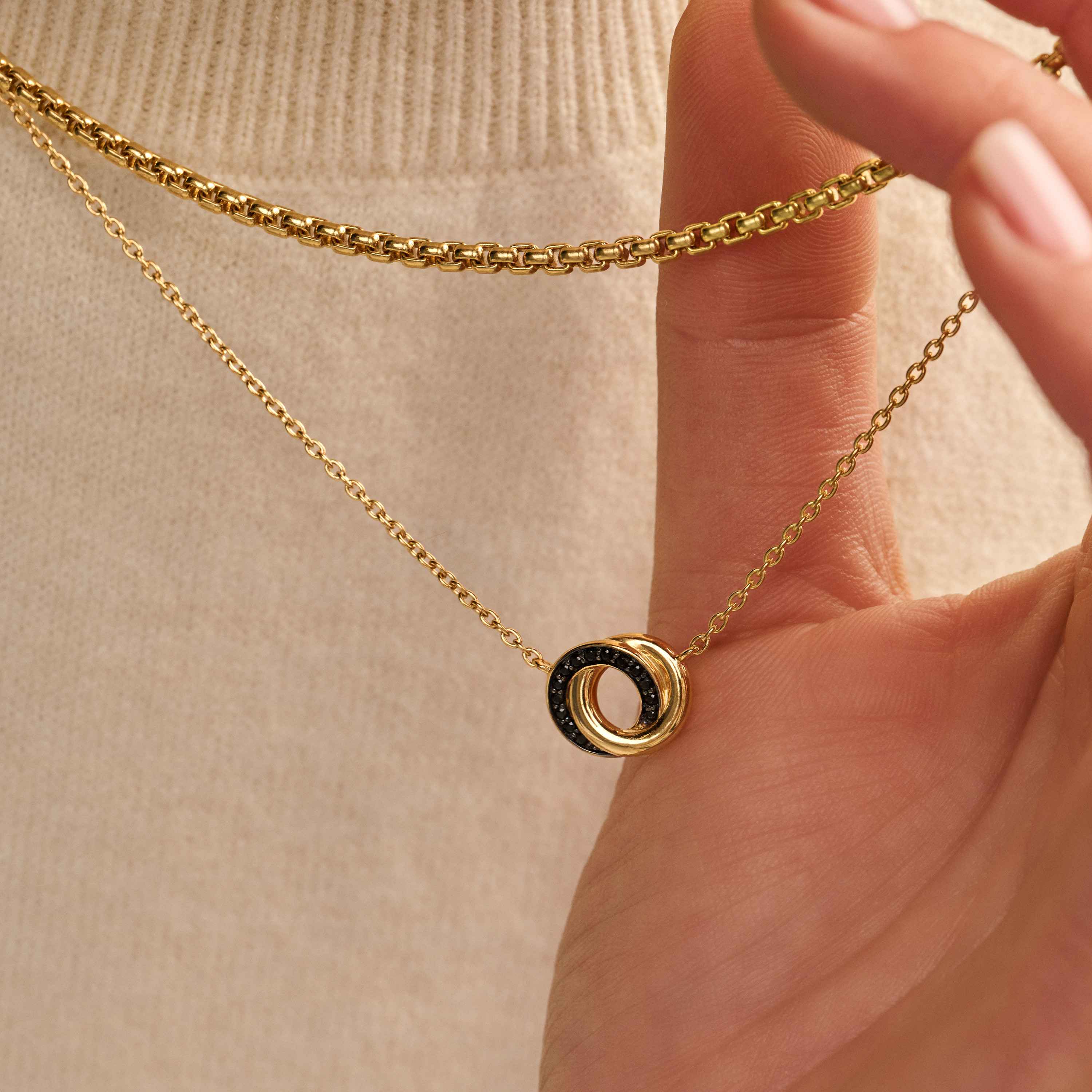 Forever Connected Zwarte Zirkonia Ketting - Image 5