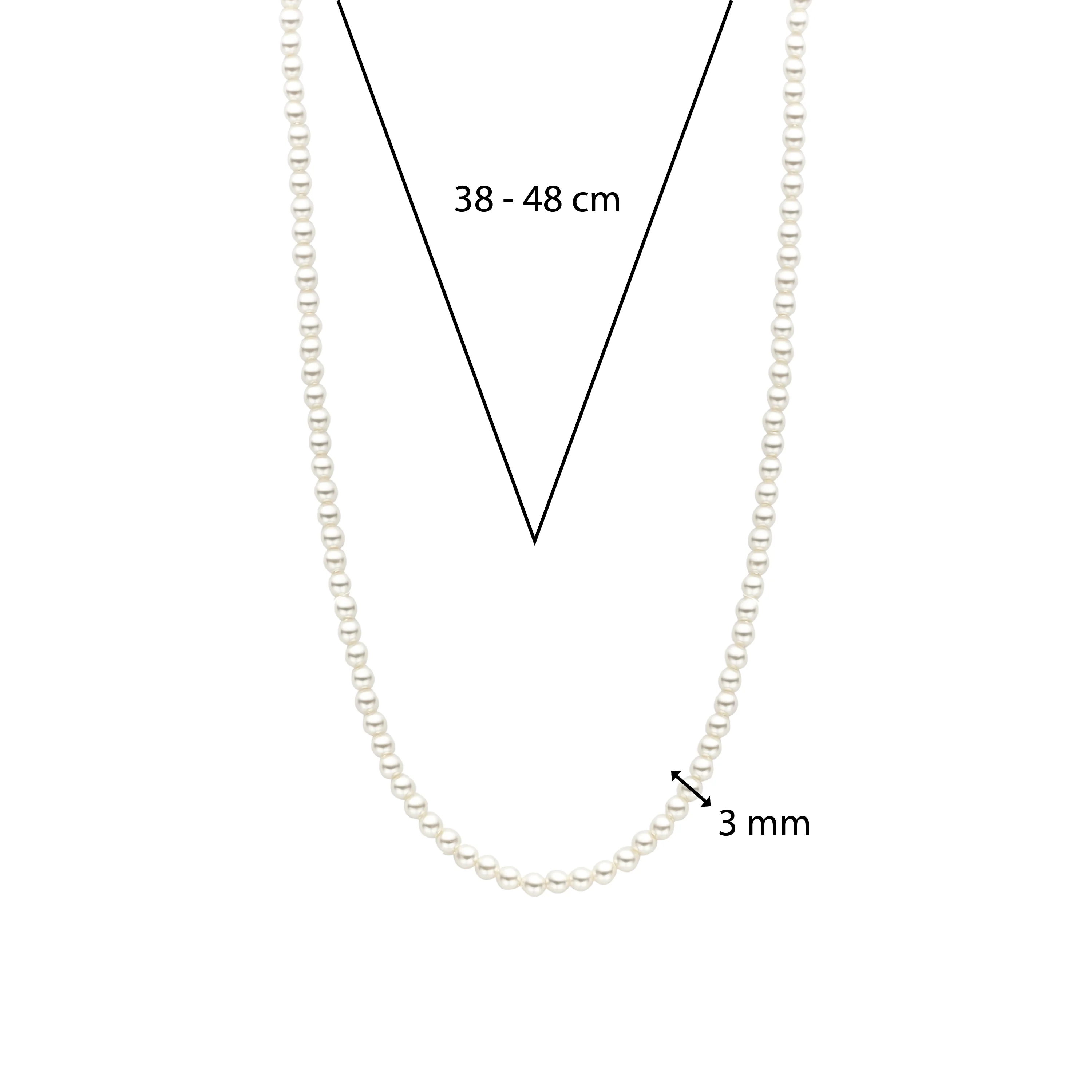 Dunne Parel Ketting - Image 6