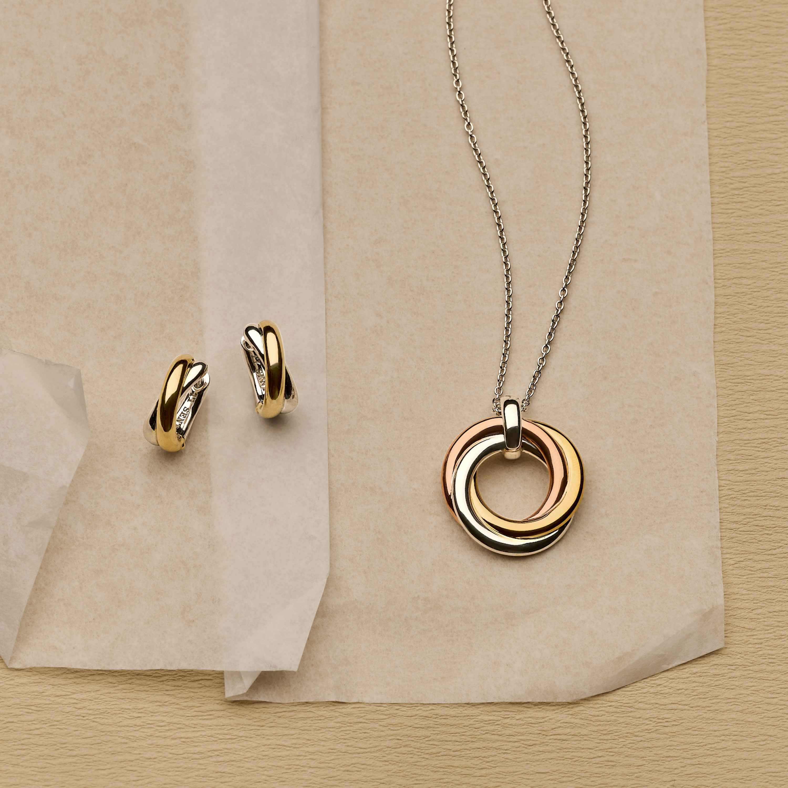 Tricolor Twisted Cirkel Ketting - Image 10