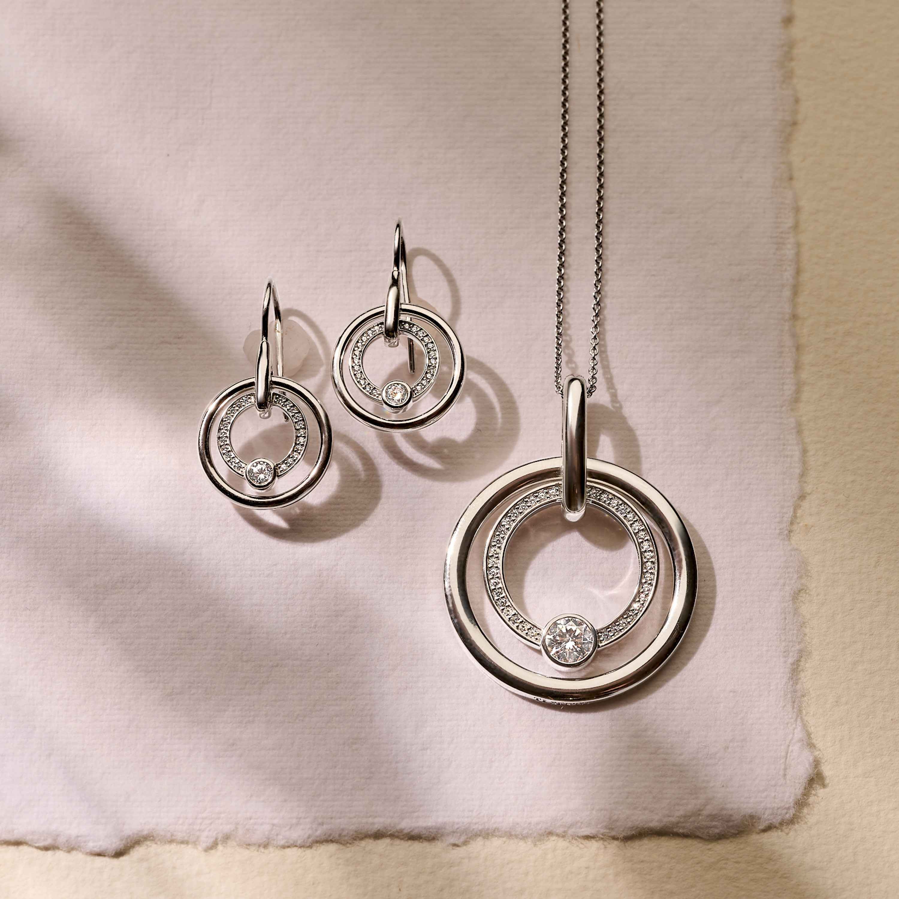 Zirkonia Cirkel Ketting met hanger - Image 8