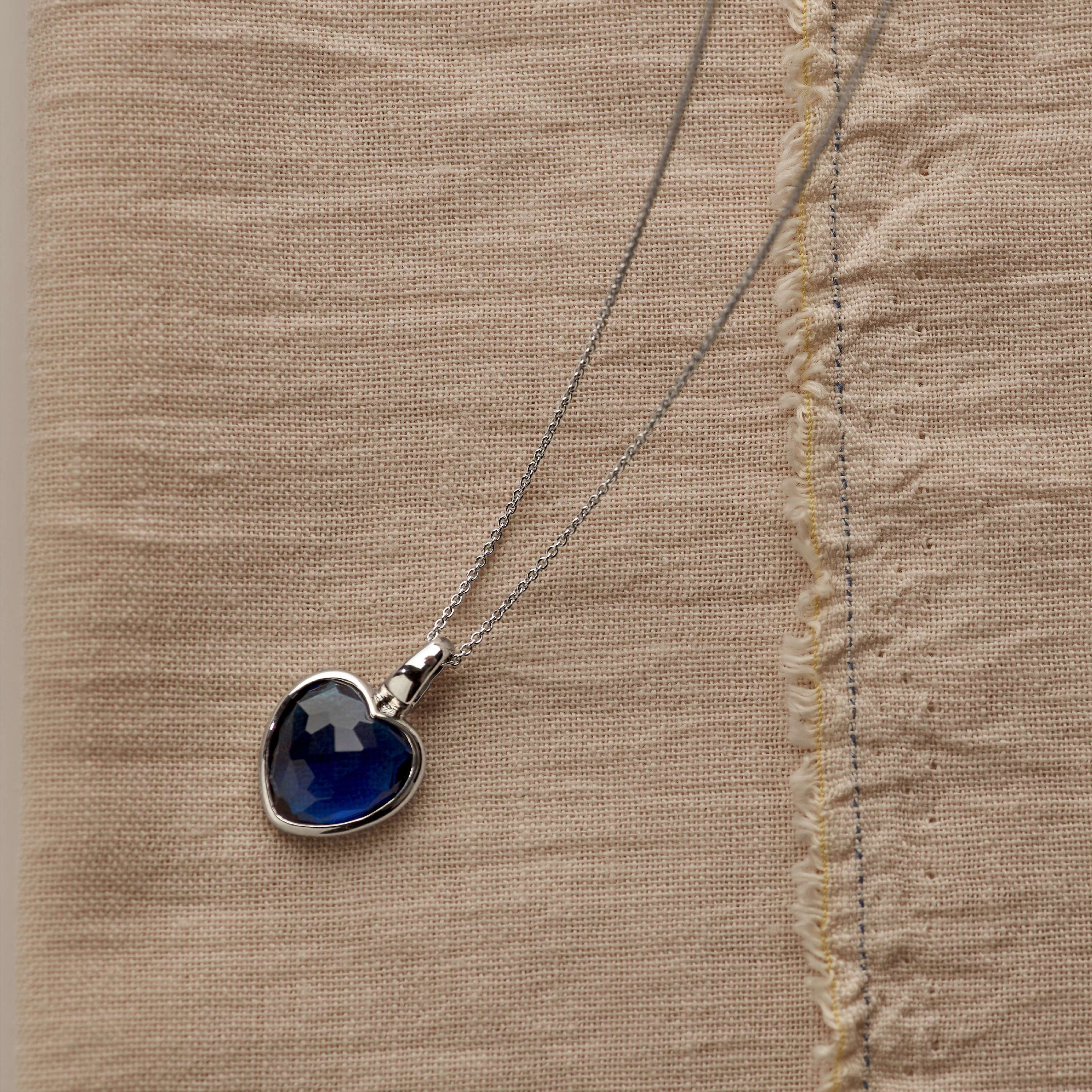 Blauwe Hartjes Ketting met hanger - Image 8