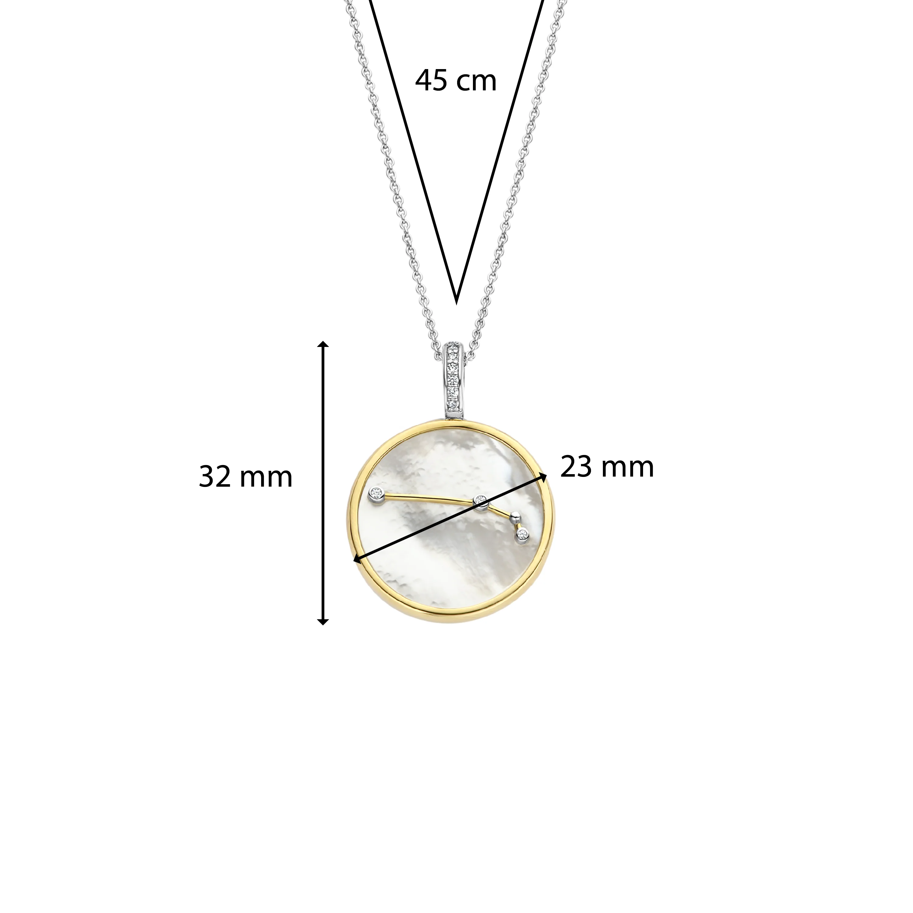 Sterrenbeeld Ketting met hanger - Ram - Image 6