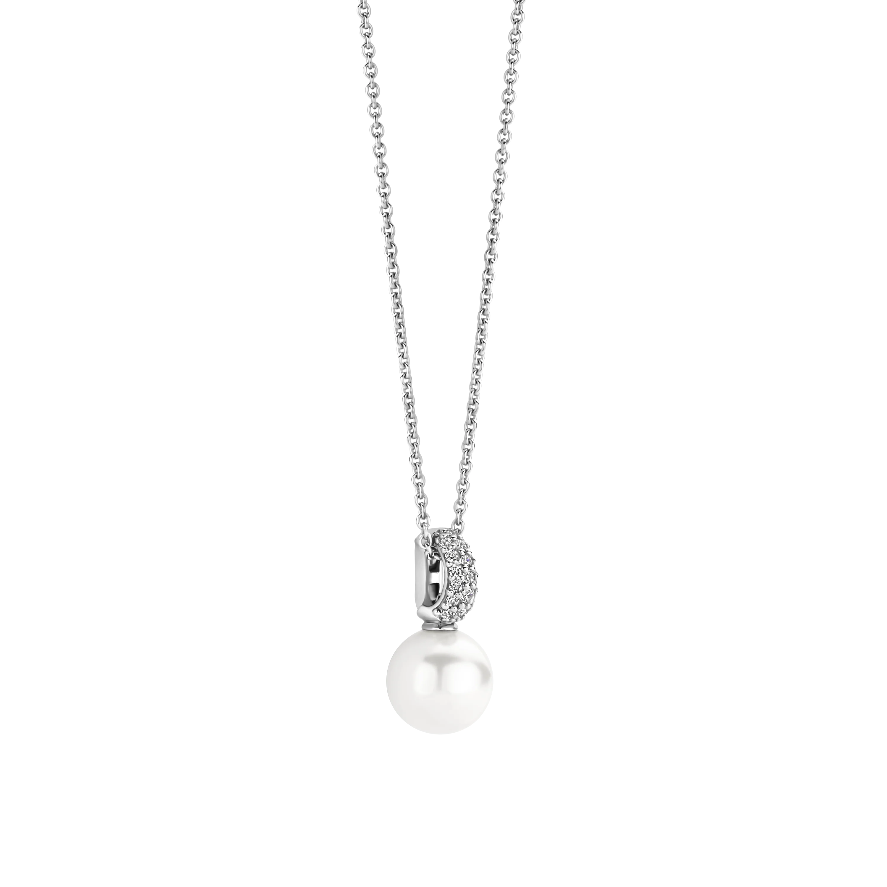 Ketting met Zirkonia Parel hanger 8mm - Image 2