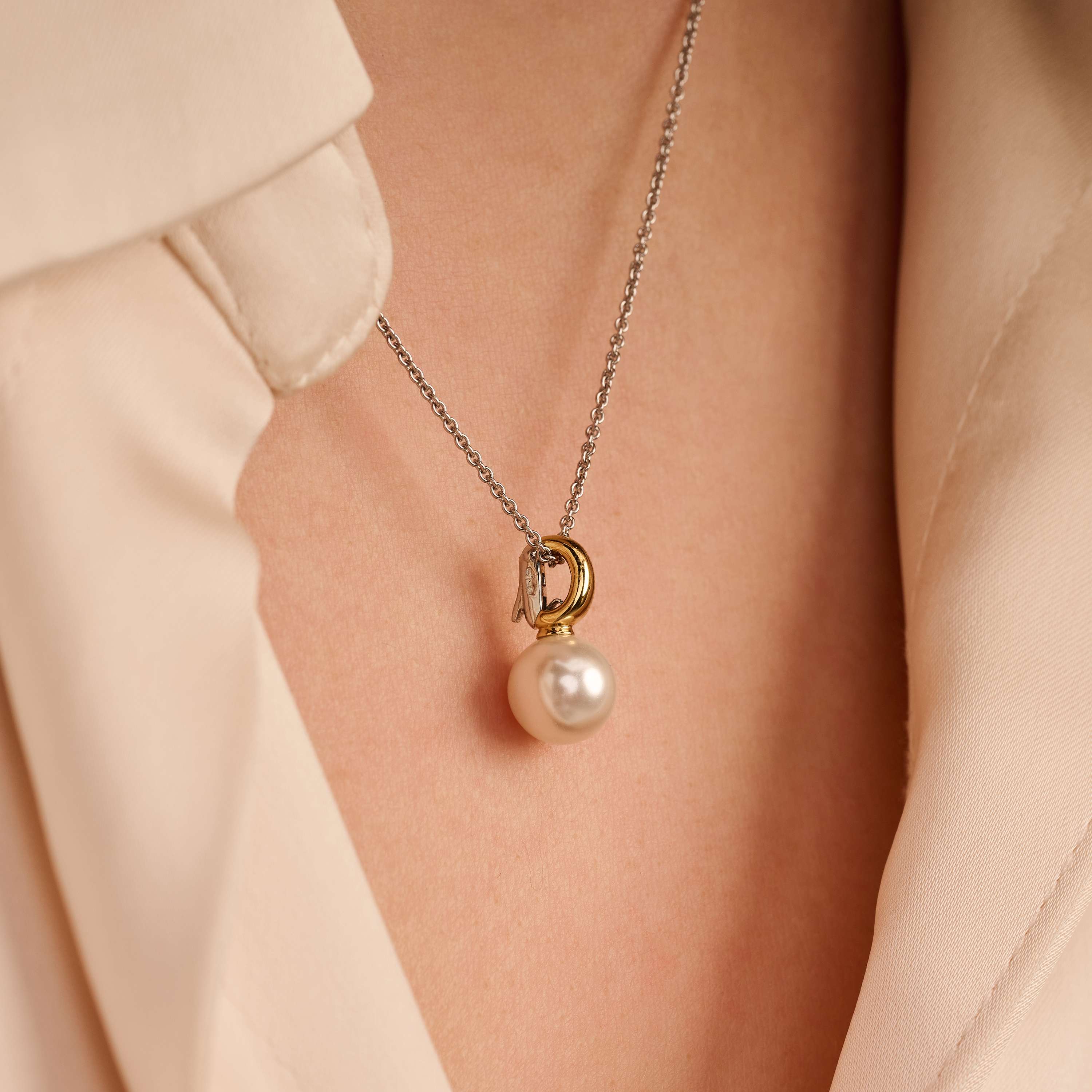 Ketting met Parel hanger 8mm - Image 5