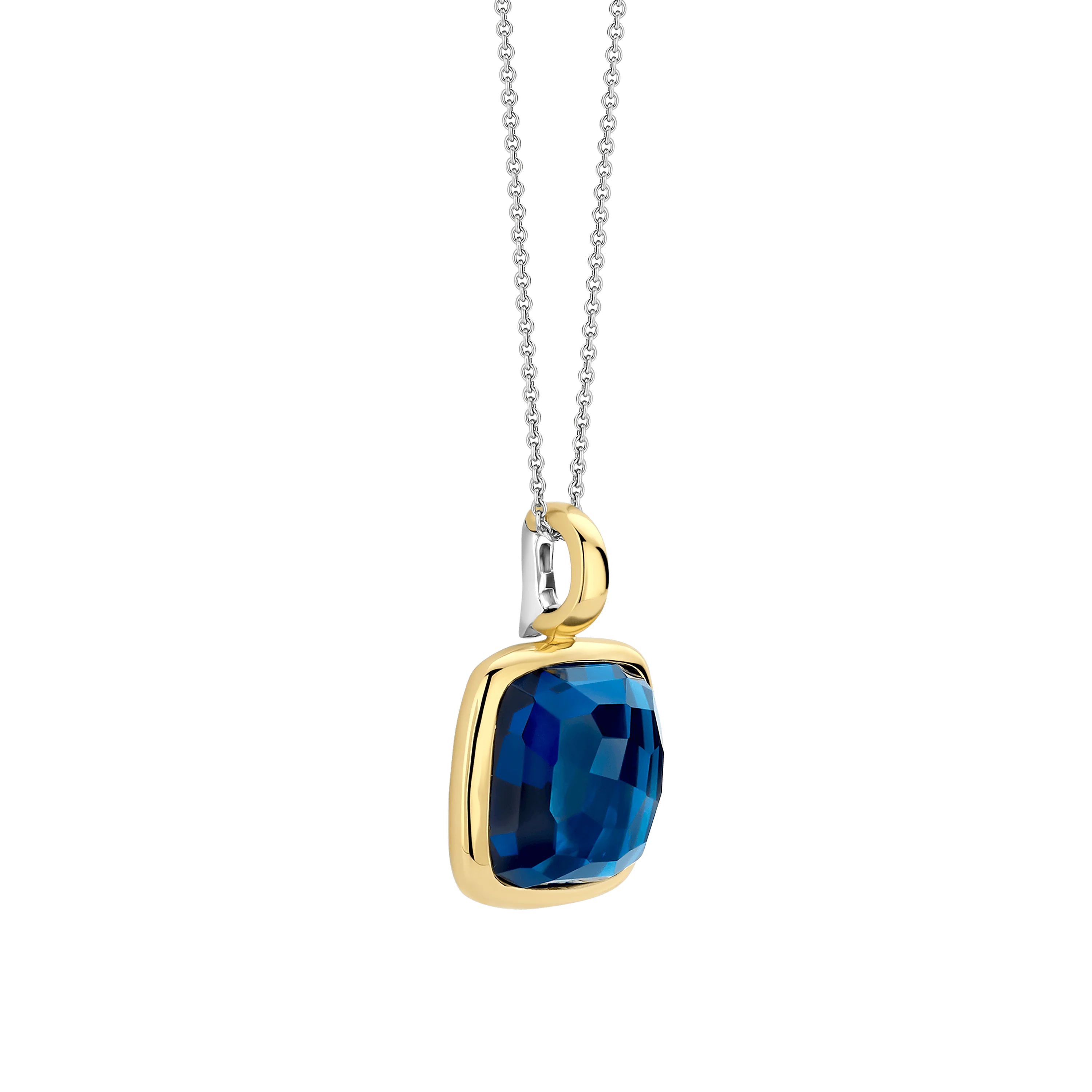 Blauwe Cushion Ketting met hanger - Image 2