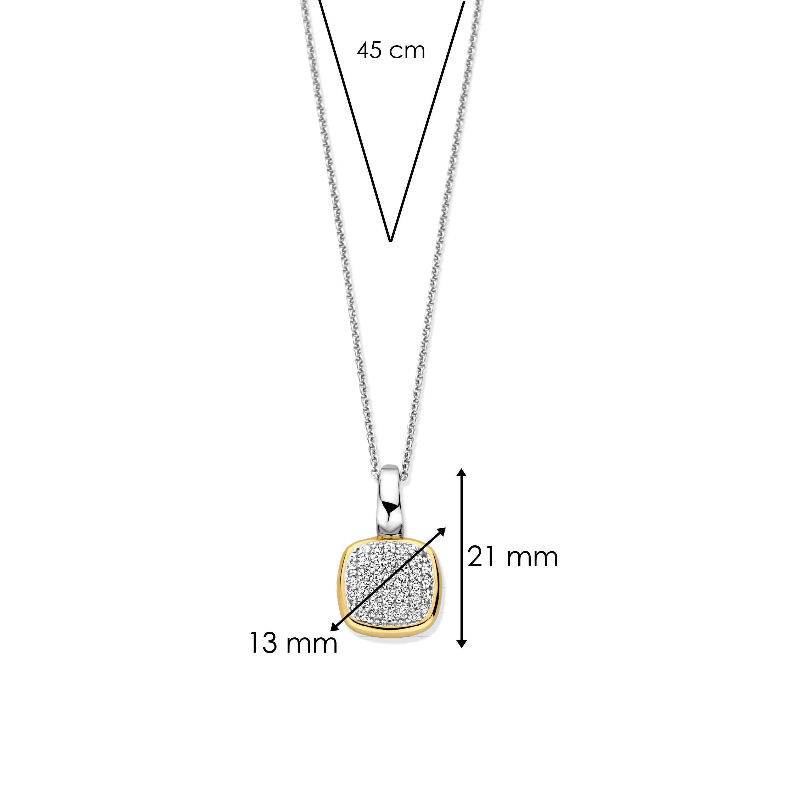 Zirkonia Cushion Ketting met hanger - Image 5