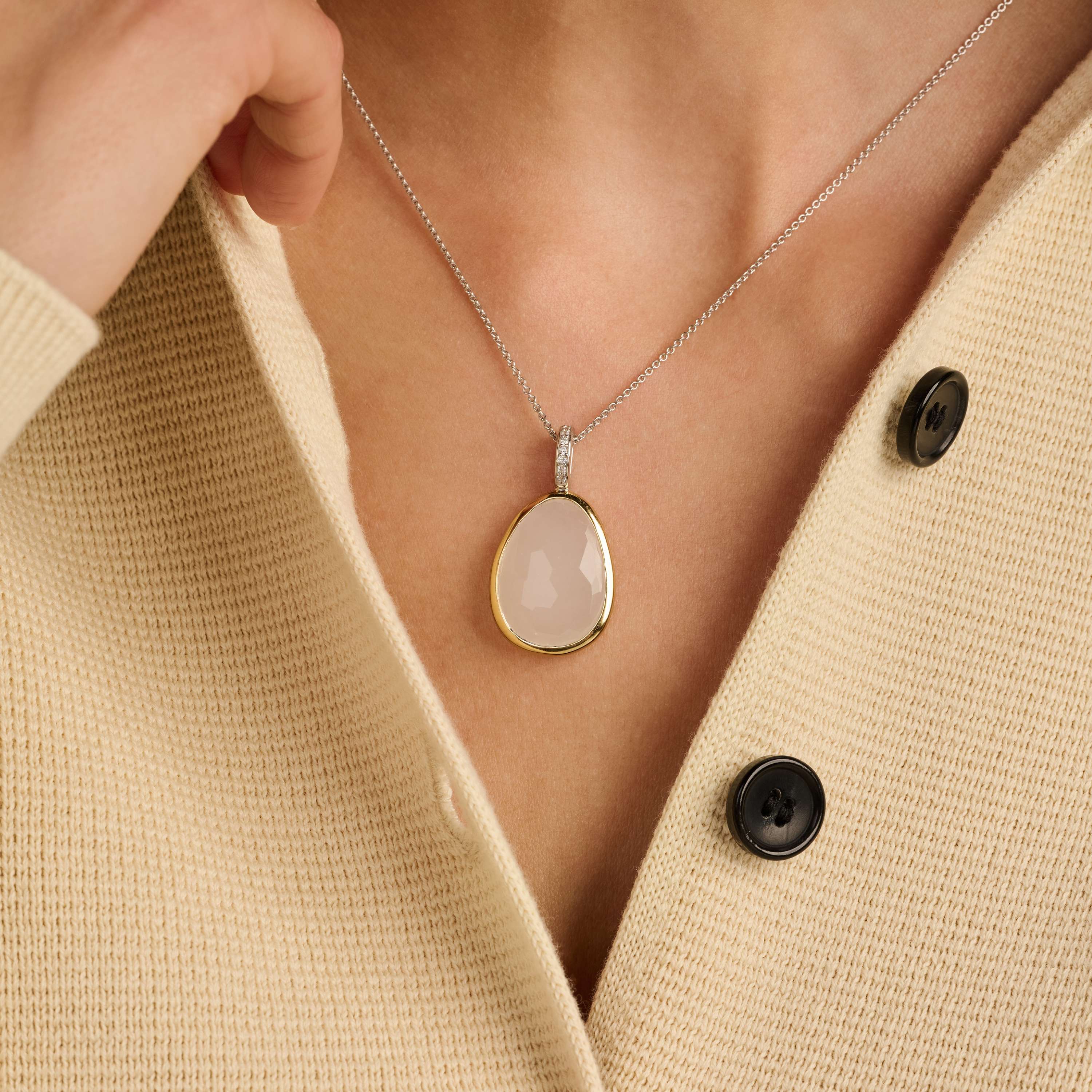 Ketting met Luxe steen hanger - Image 8