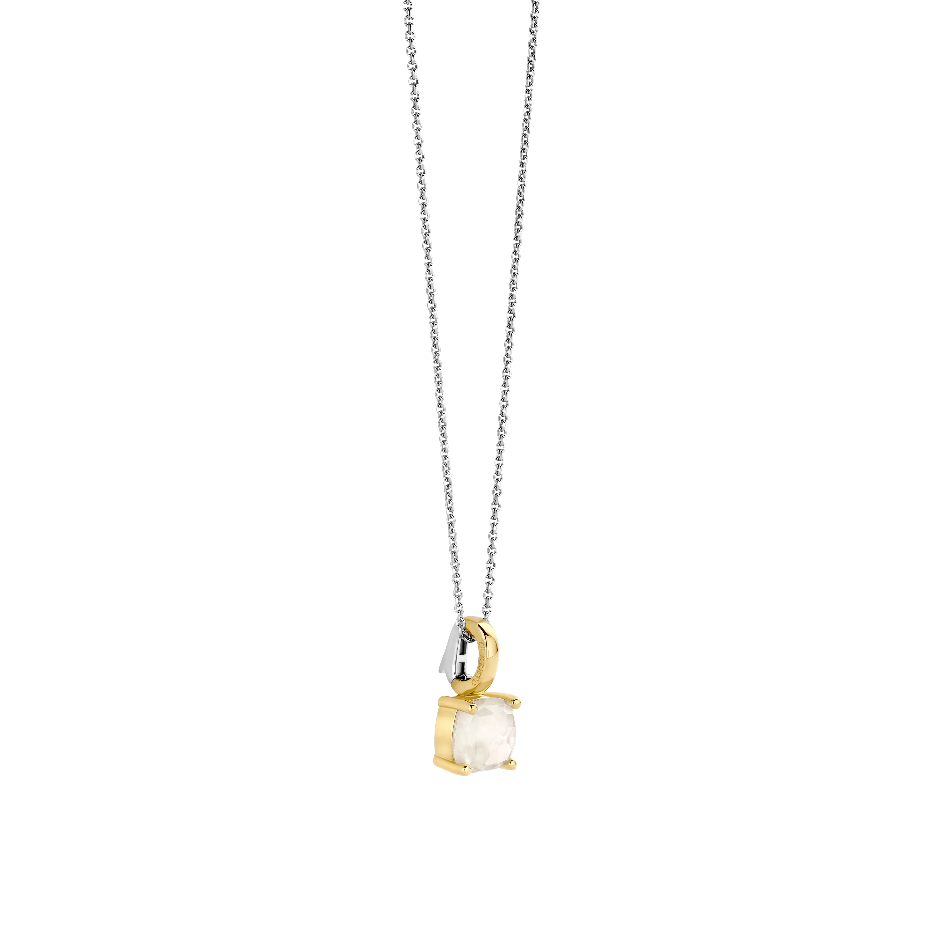 Ketting met Vierkante Parel hanger 11mm - Image 2