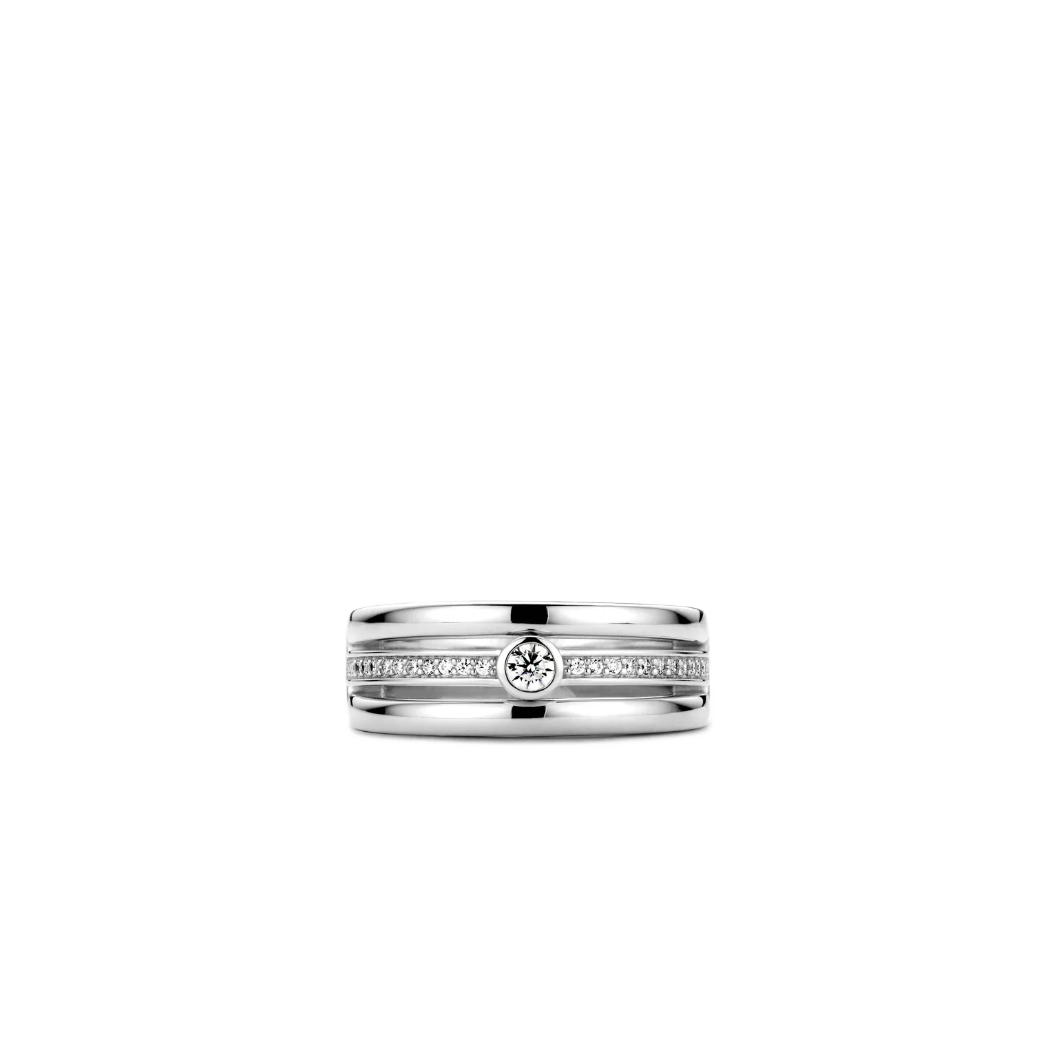 Triple Band Ring met steen - Image 3