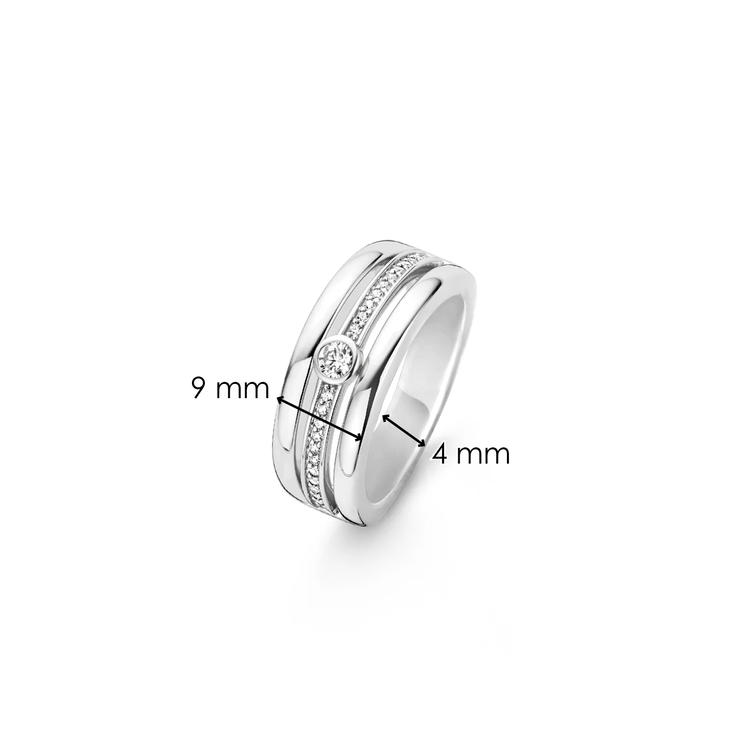 Triple Band Ring met steen - Image 6
