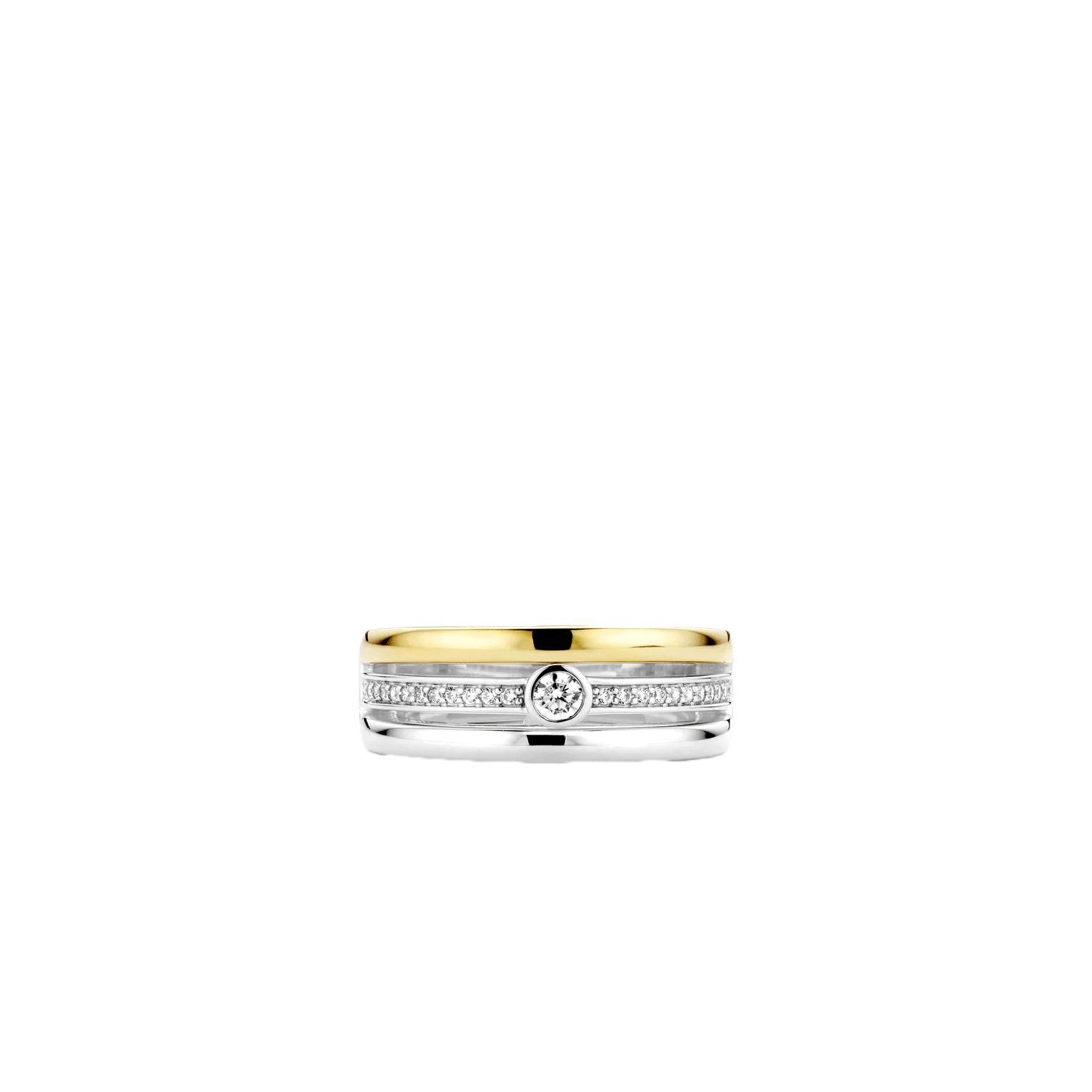 Triple Band Ring met steen - Image 3