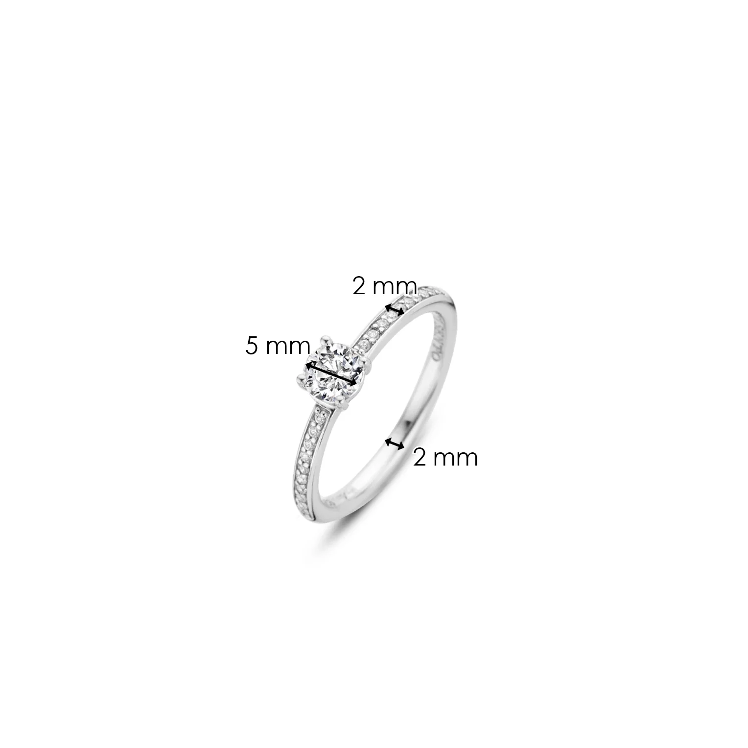 Classic Zirkonia Ring 5mm - Image 5