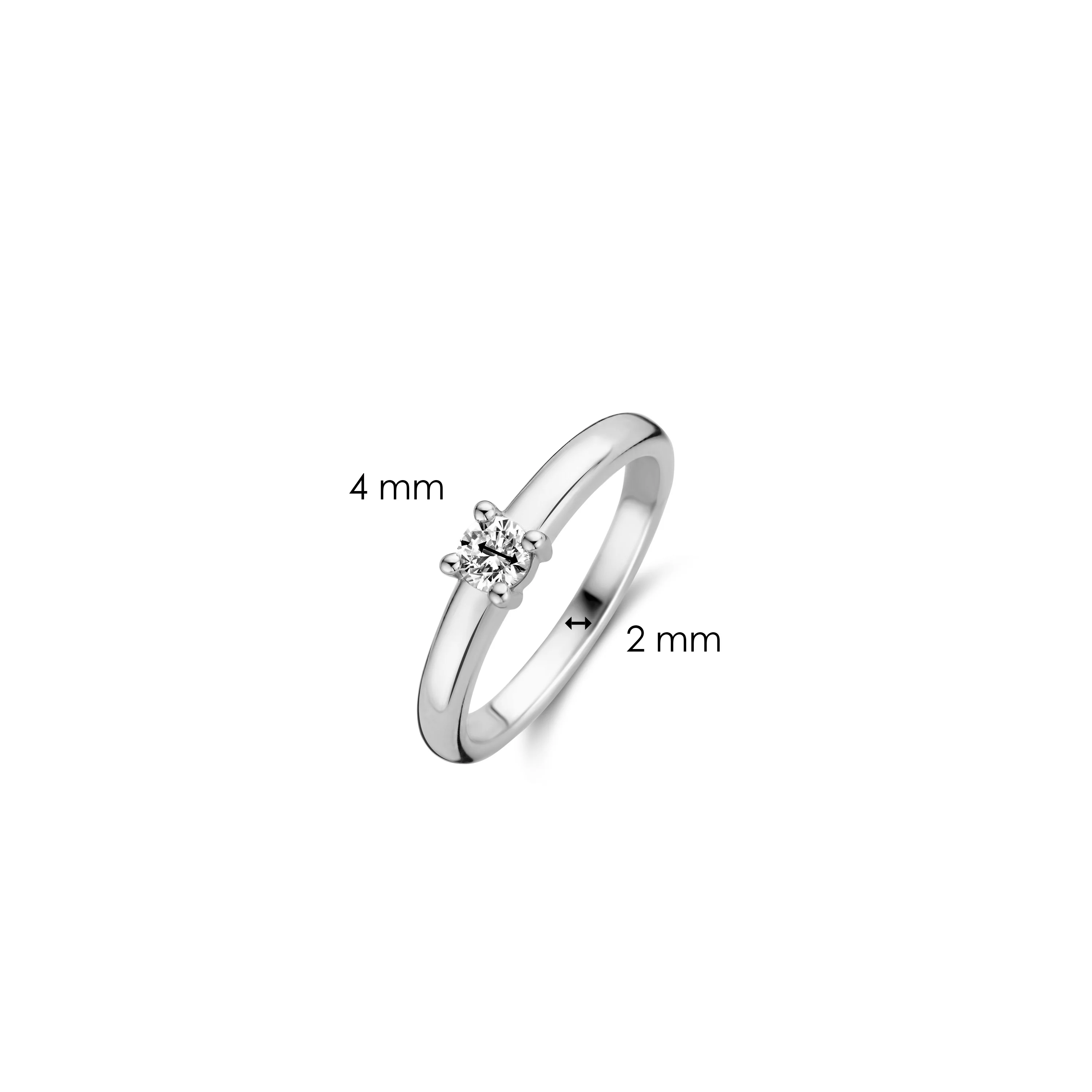 Classic Zirkonia Ring 4mm - Image 5