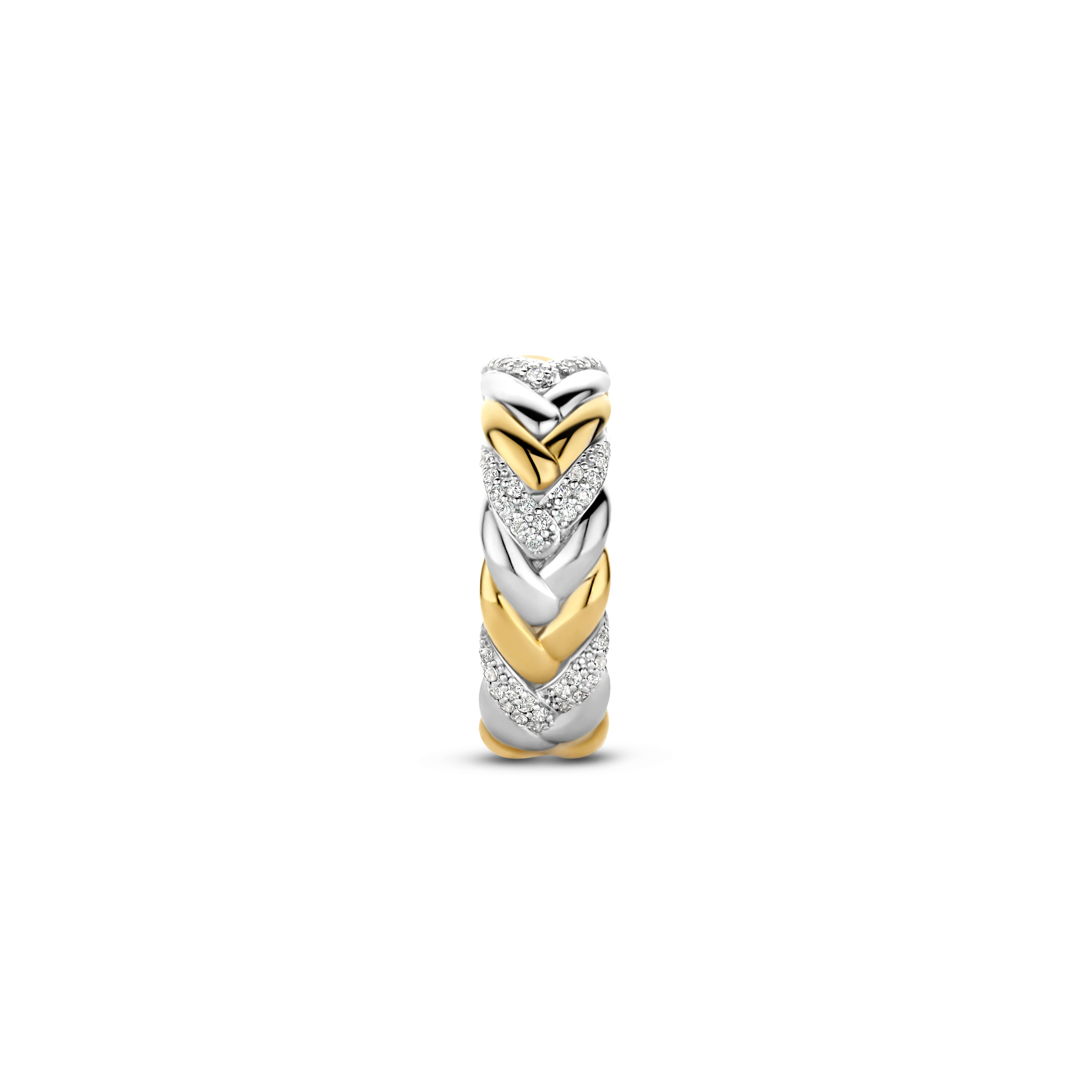 Vintage Zirkonia Schakel Ring - Image 2