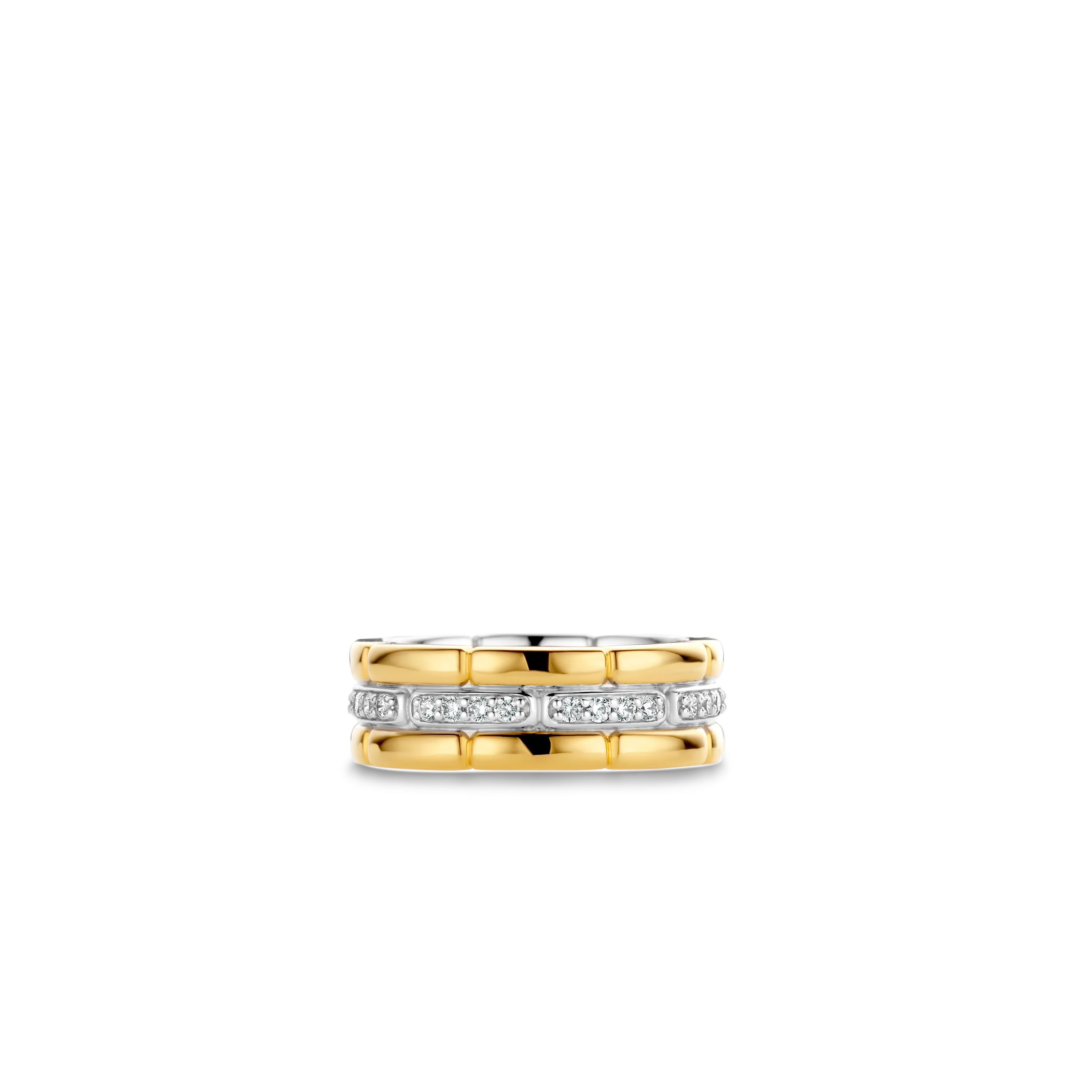 Vintage Zirkonia Schakel Ring - Image 3