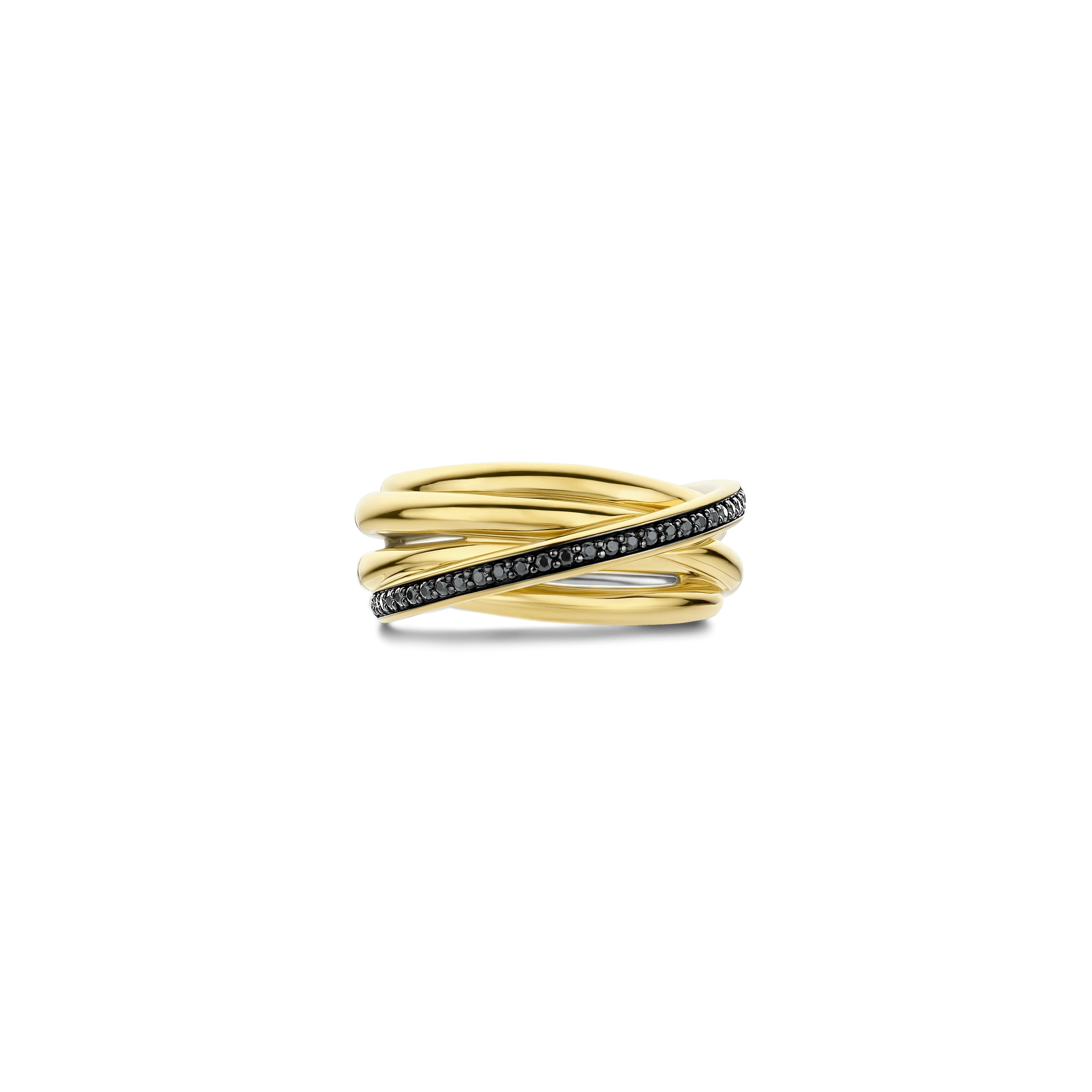 Zwarte Zirkonia Crossover Ring - M model - Image 3