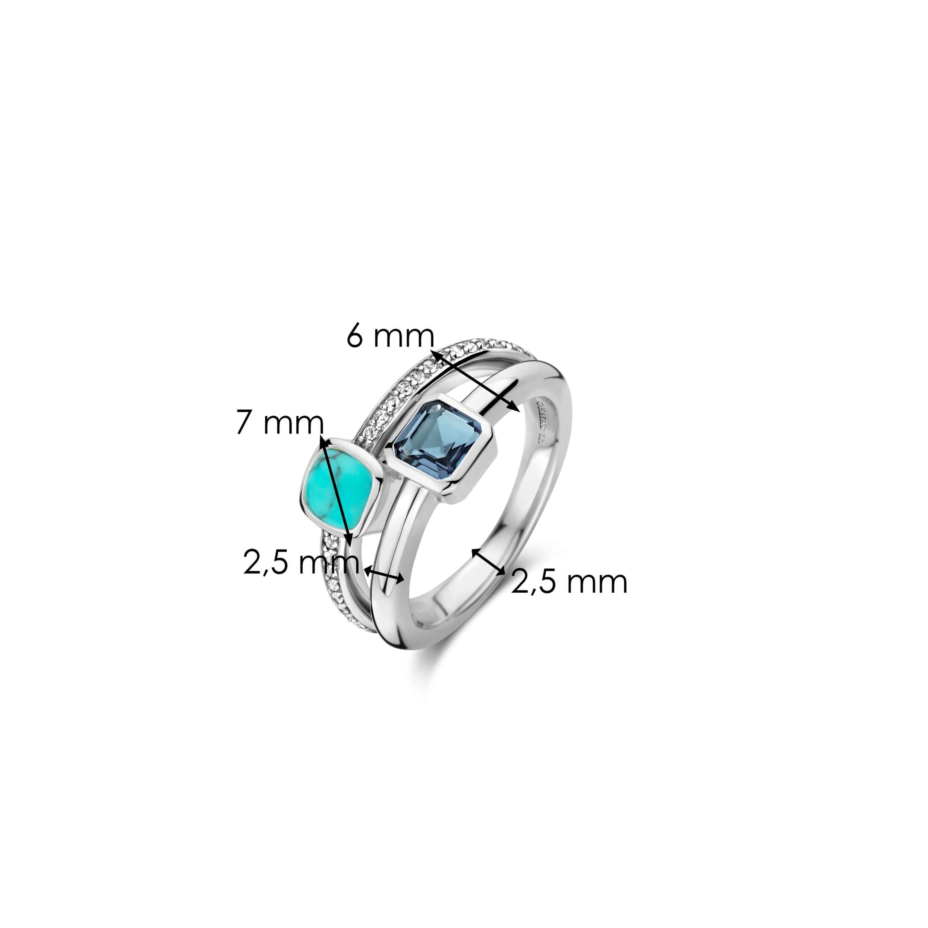 Double Cushion Zirkonia Ring - Image 6