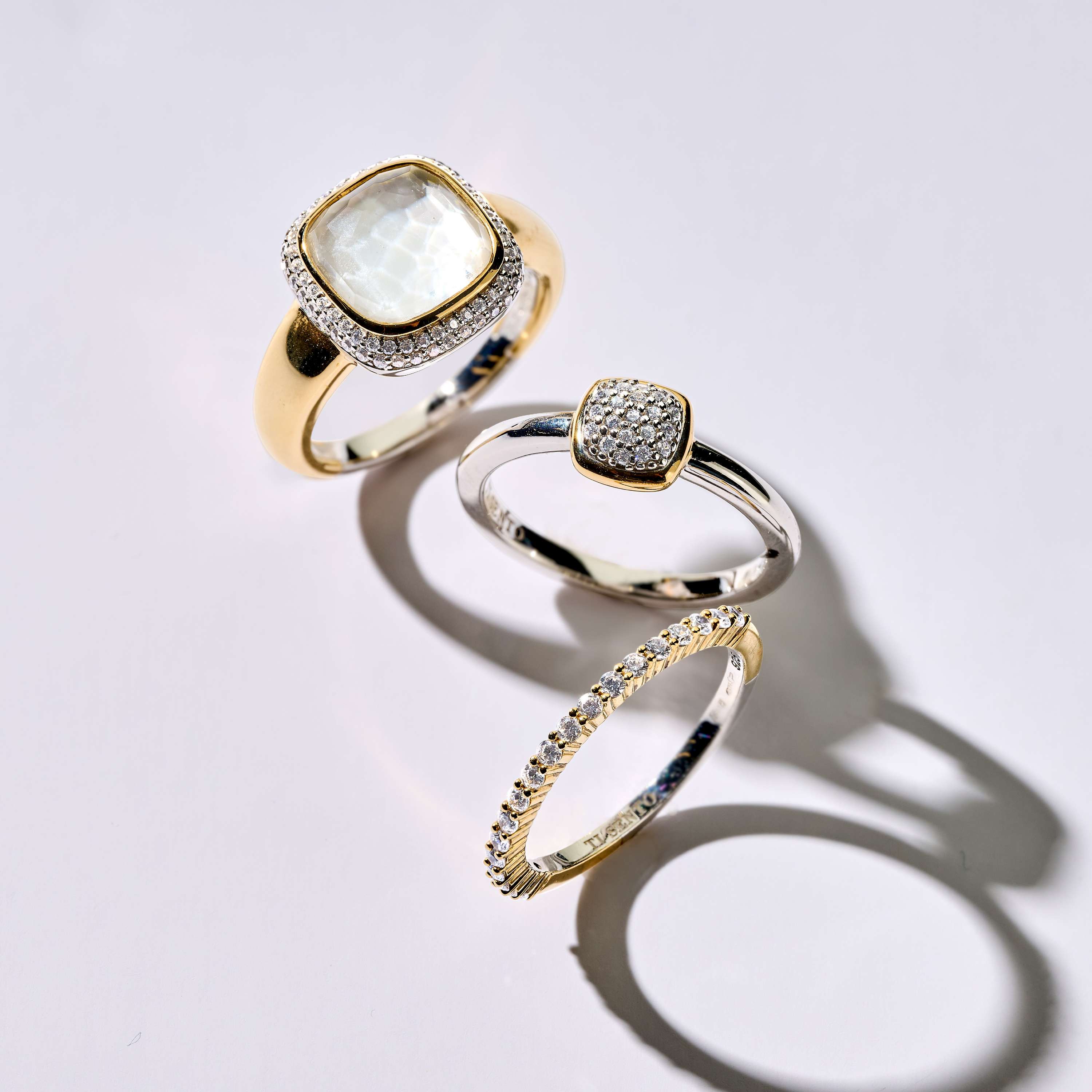 Zirkonia Cushion Ring met parel - Image 11