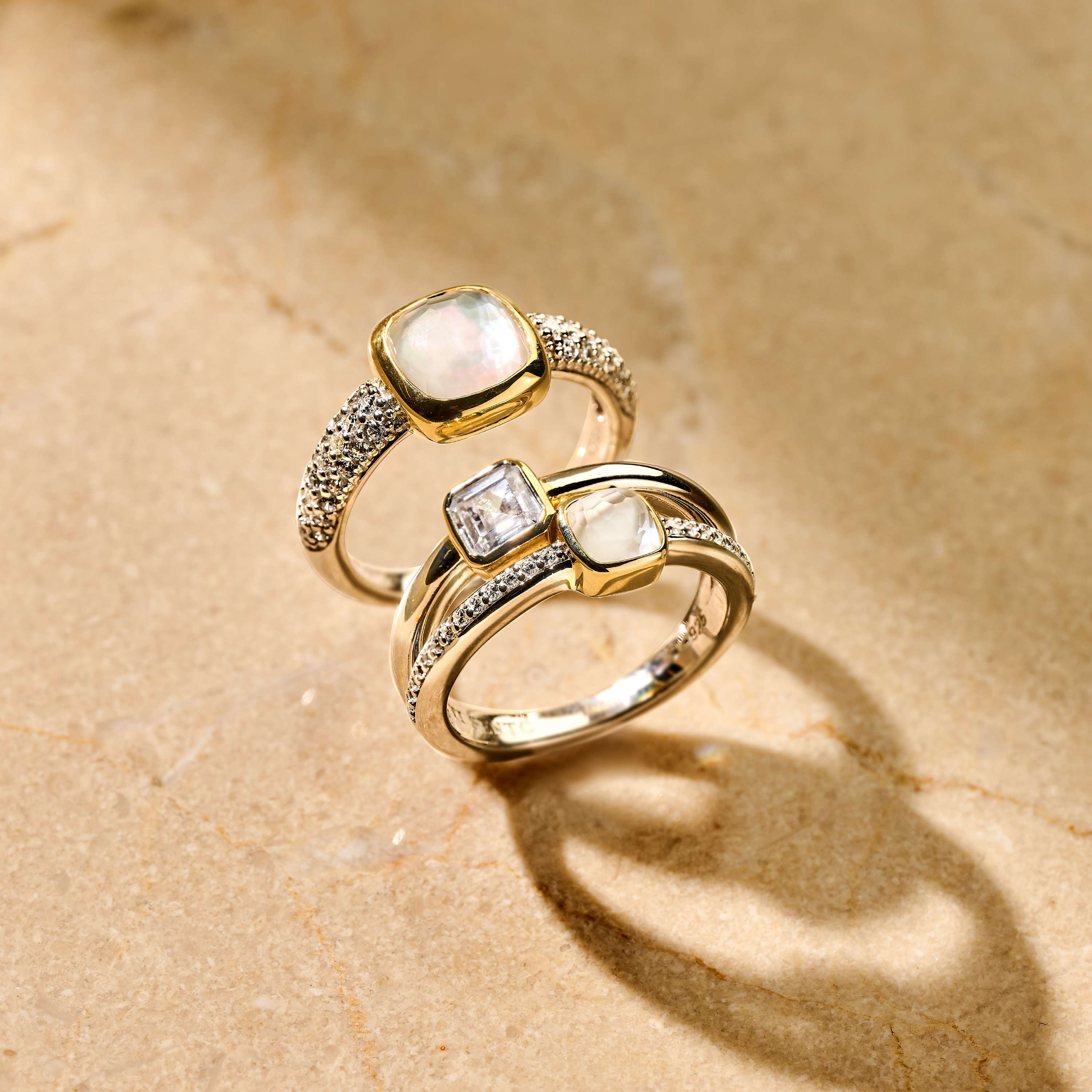 Zirkonia Cushion Ring met parel - Image 11