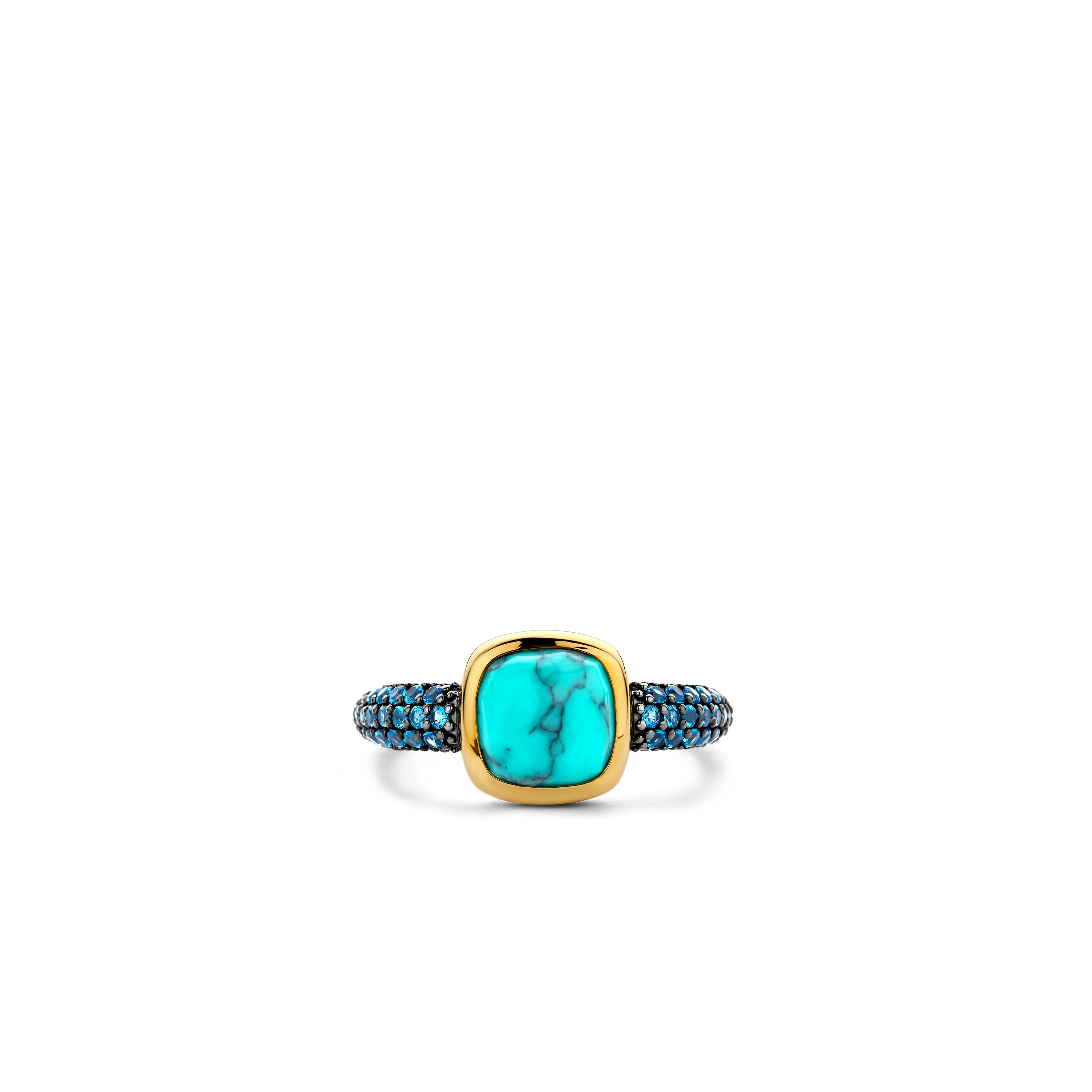 Turqoise Zirkonia Cushion Ring - Image 3