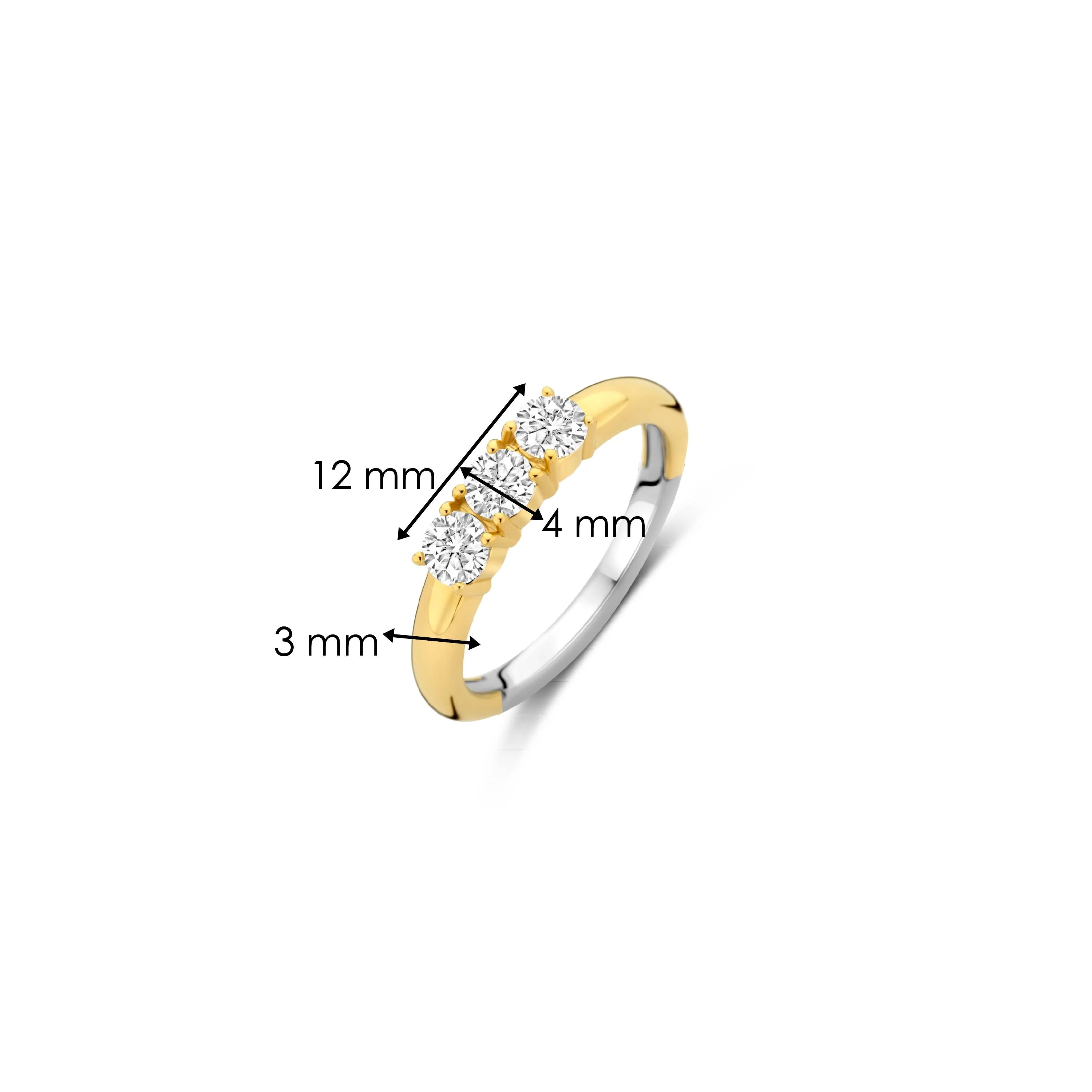 Classic Triple Zirkonia Ring - Image 5