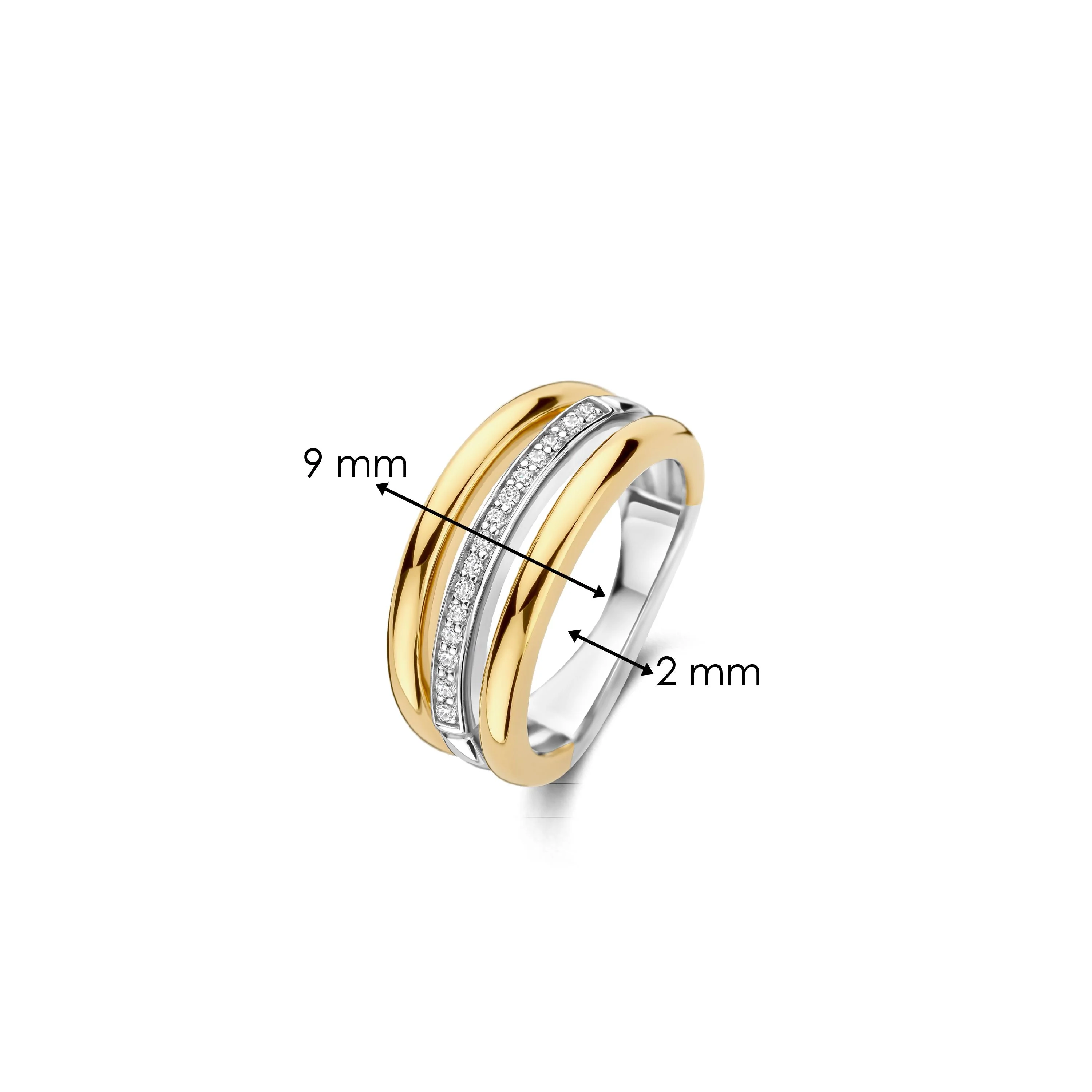 Vintage Triple Band Zirkonia Ring - Image 4