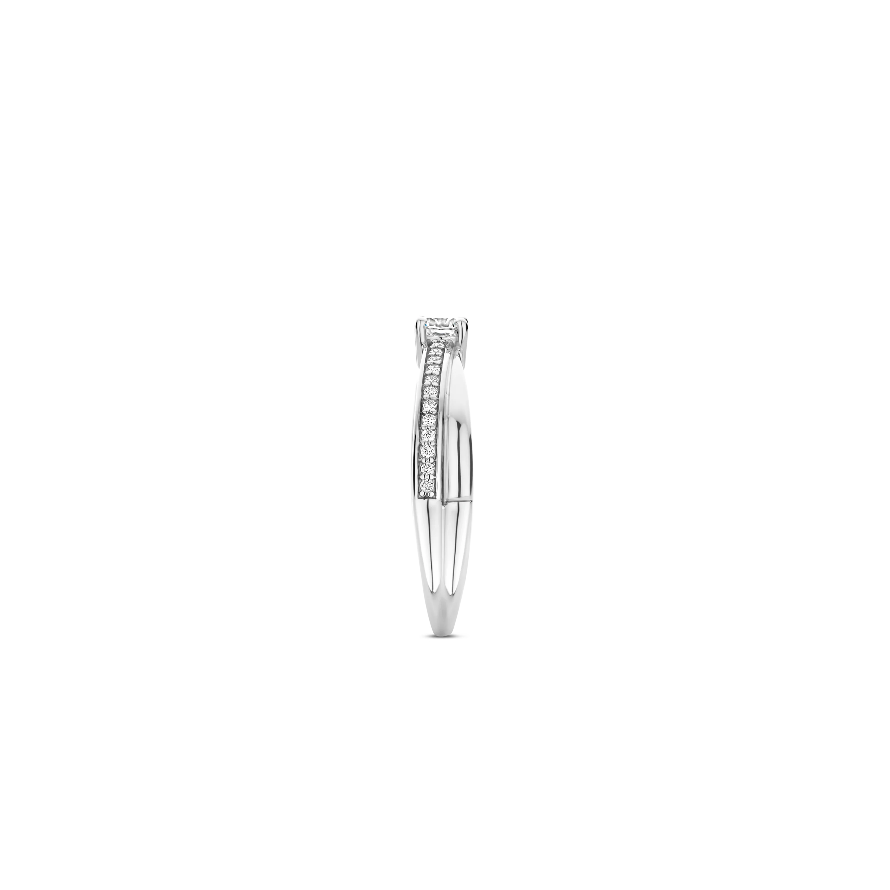 Zirkonia Crossover Ring met steen - Image 2