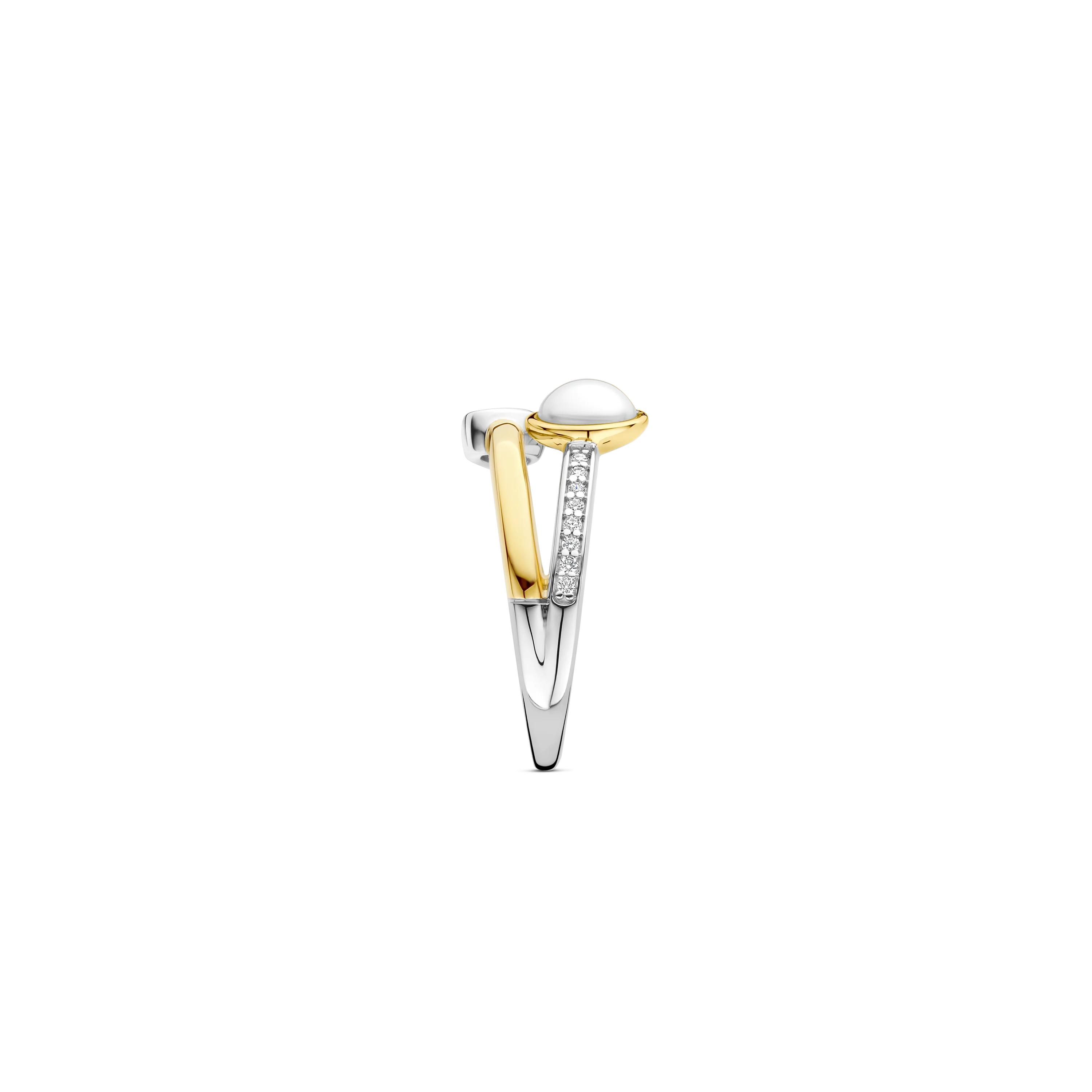 Double Zirkonia Parel Ring - Image 2