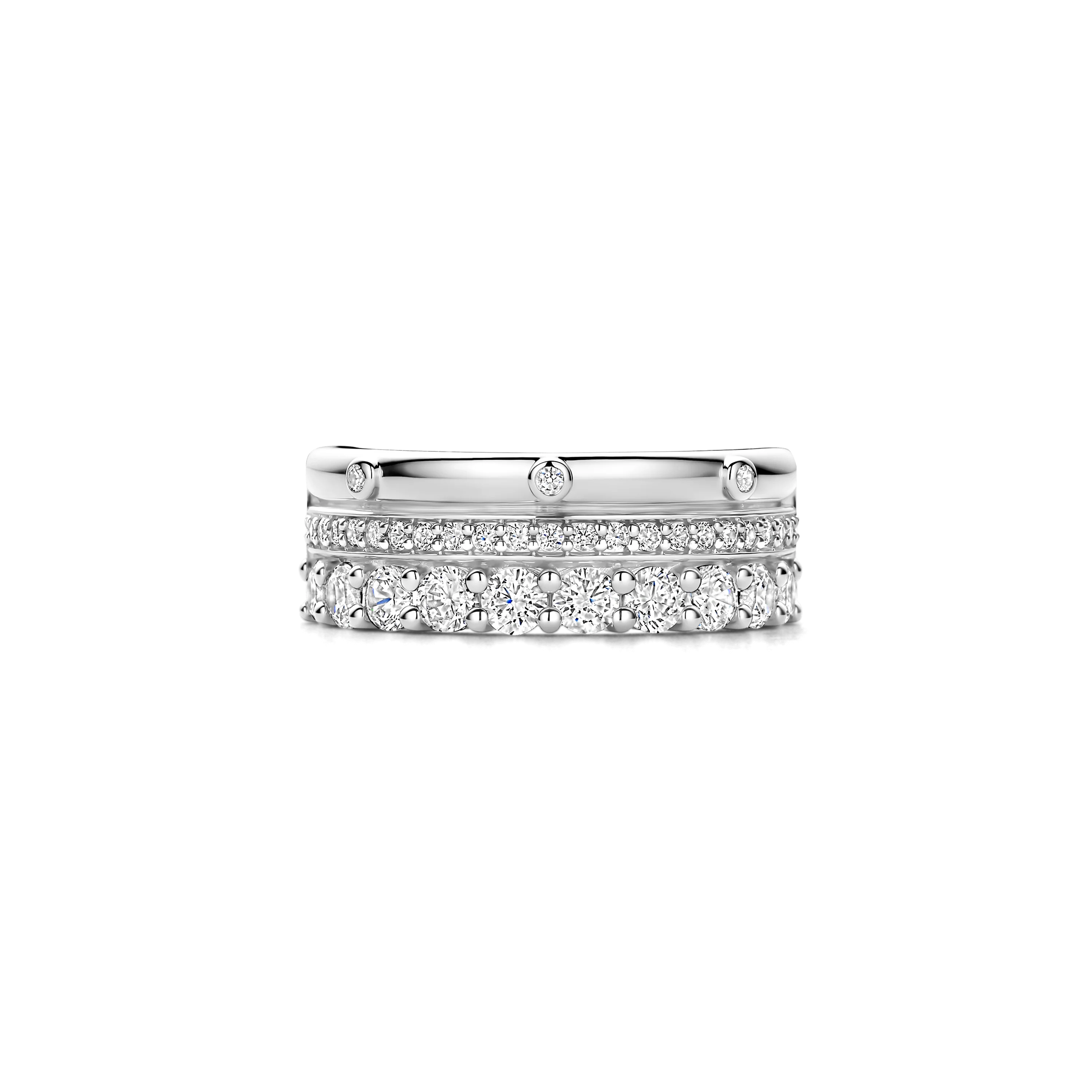 Classic Layered Zirkonia Ring - M model - Image 3