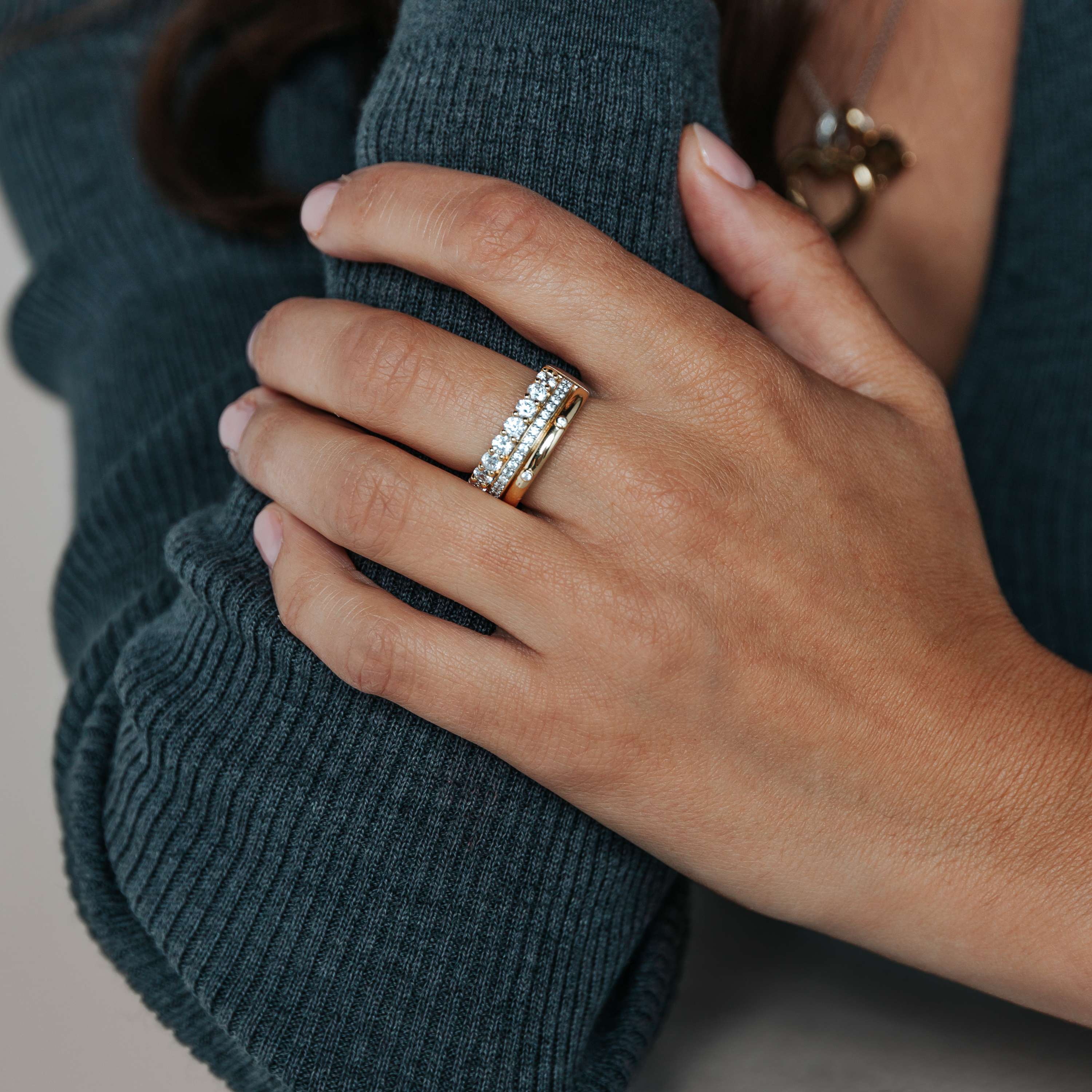 Classic Layered Zirkonia Ring - M model - Image 5