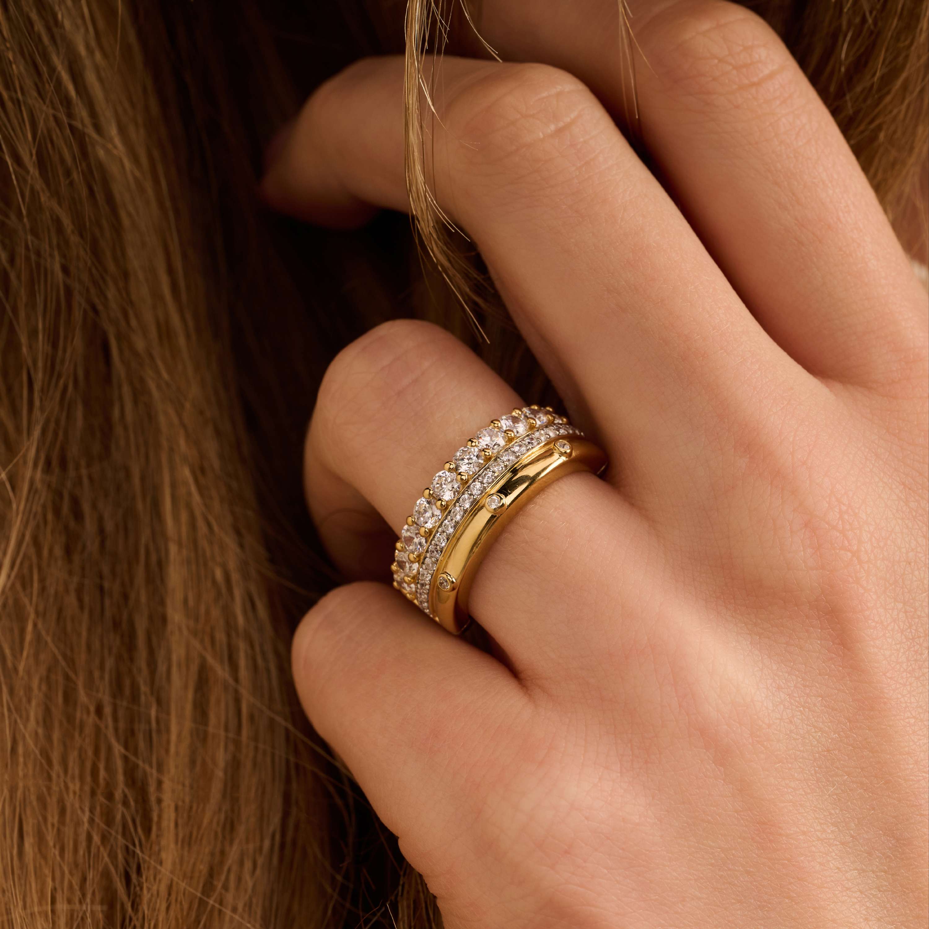 Classic Layered Zirkonia Ring - M model - Image 7