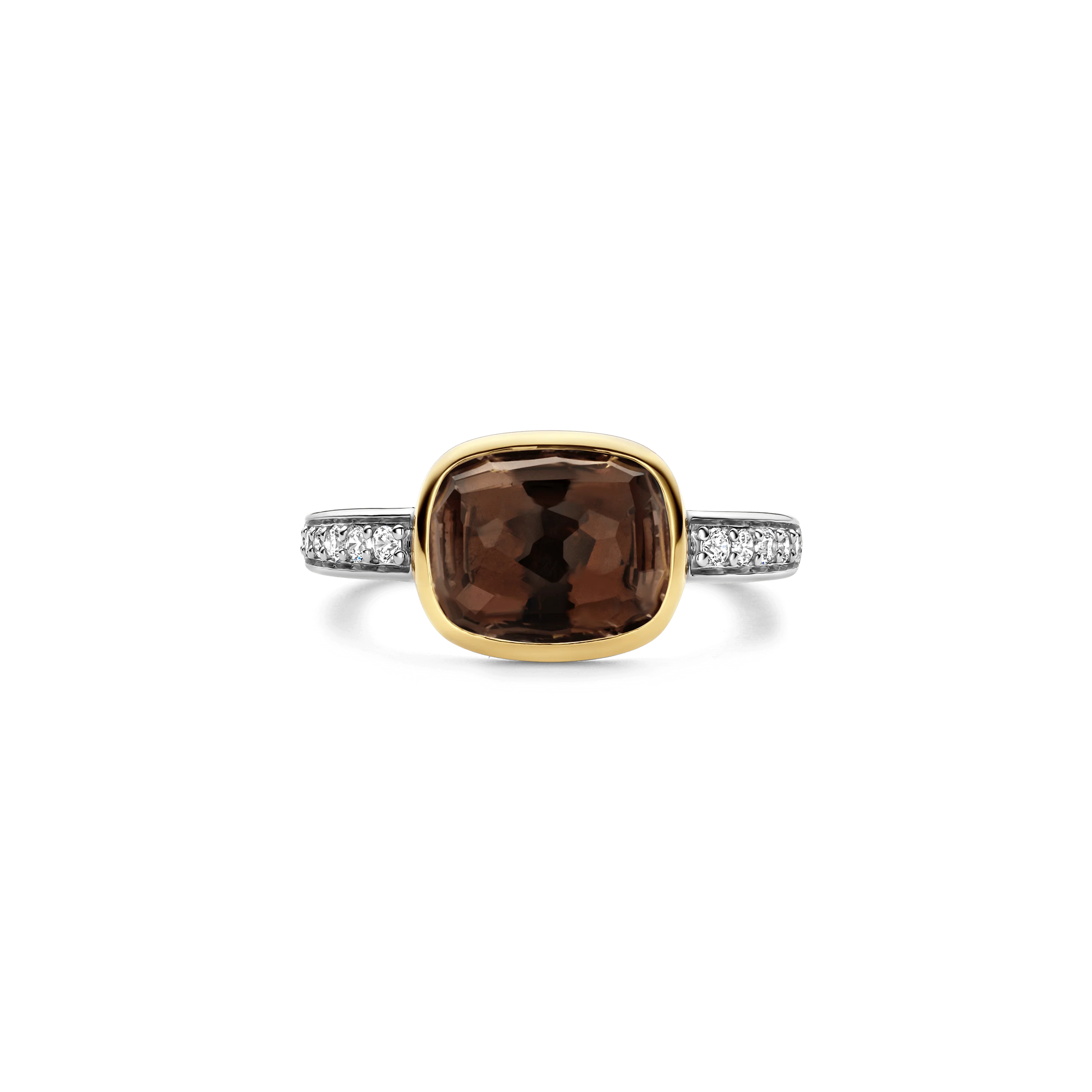 Smoky Brown Zirkonia Cushion Ring - Image 3
