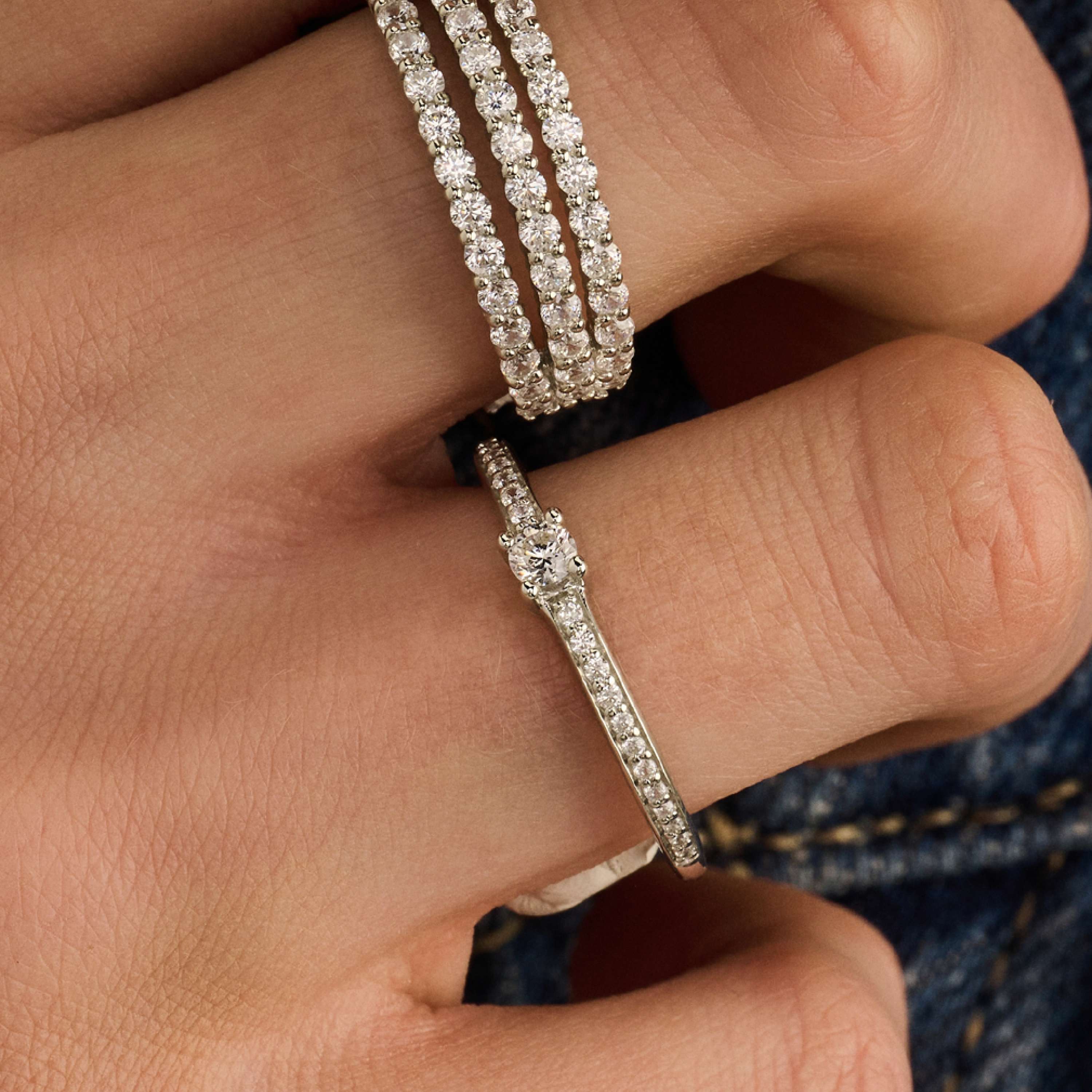 Classic Zirkonia Ring met steen - Image 5