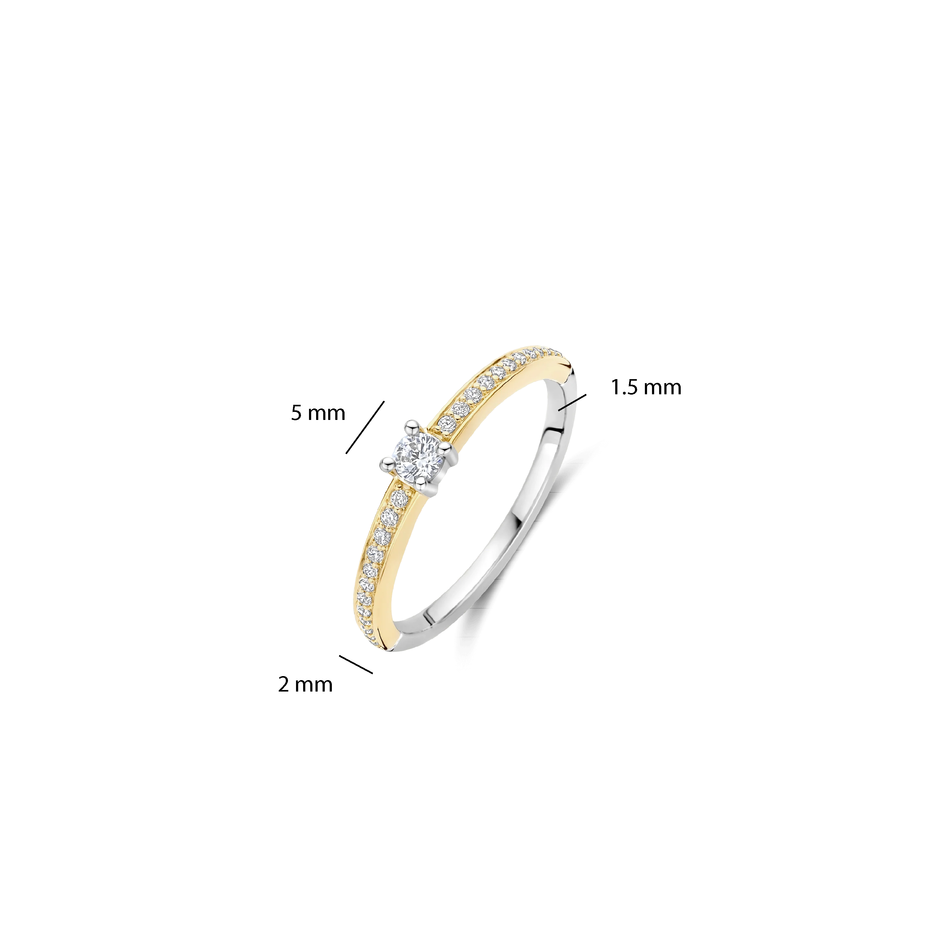 Classic Zirkonia Ring met steen - Image 4